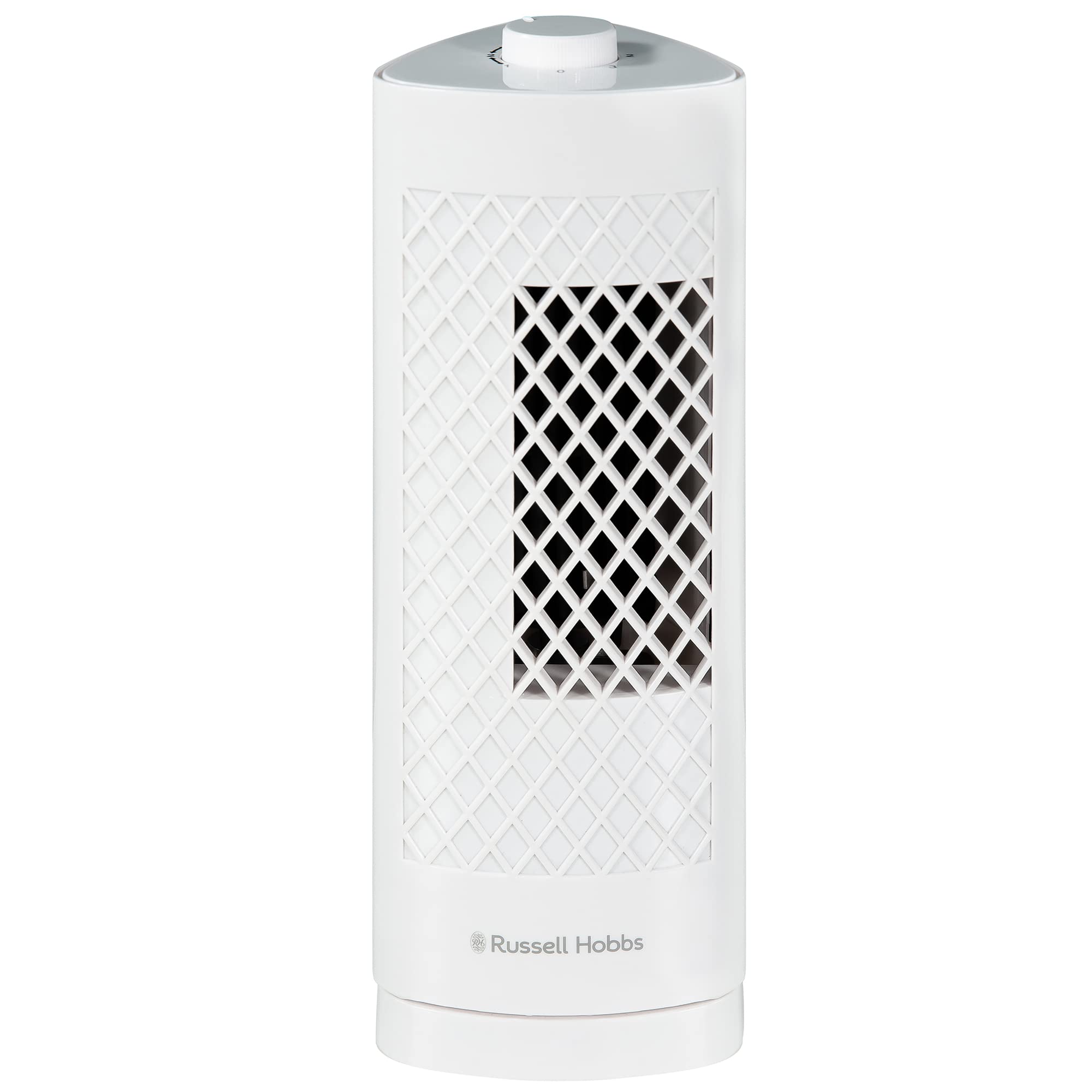 Russell Hobbs RHTF1321 - mini torņa ventilators ar 3 ātrumiem un 75° svārstīšanos, 33 cm, balts