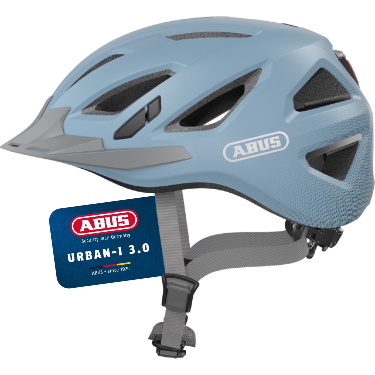 ABUS Urban-I 3.0 - Velosipēda ķivere ar LED aizmugures gaismu un magnētisko sprādzi pieaugušajiem L izmērs