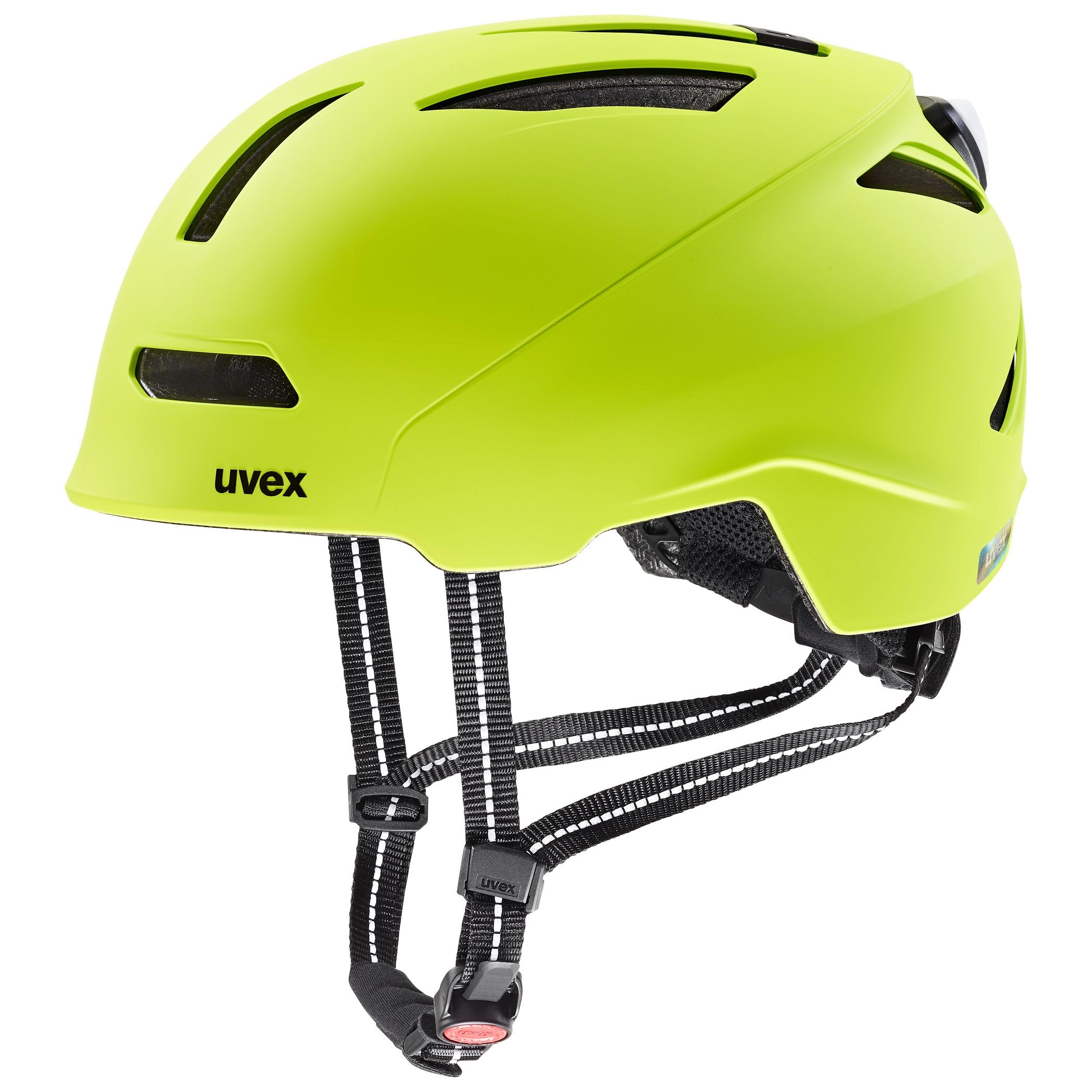 Uvex Urban Planet S413065 LED - Velosipēda ķivere ar LED apgaismojumu pieaugušajiem, 54–58 cm