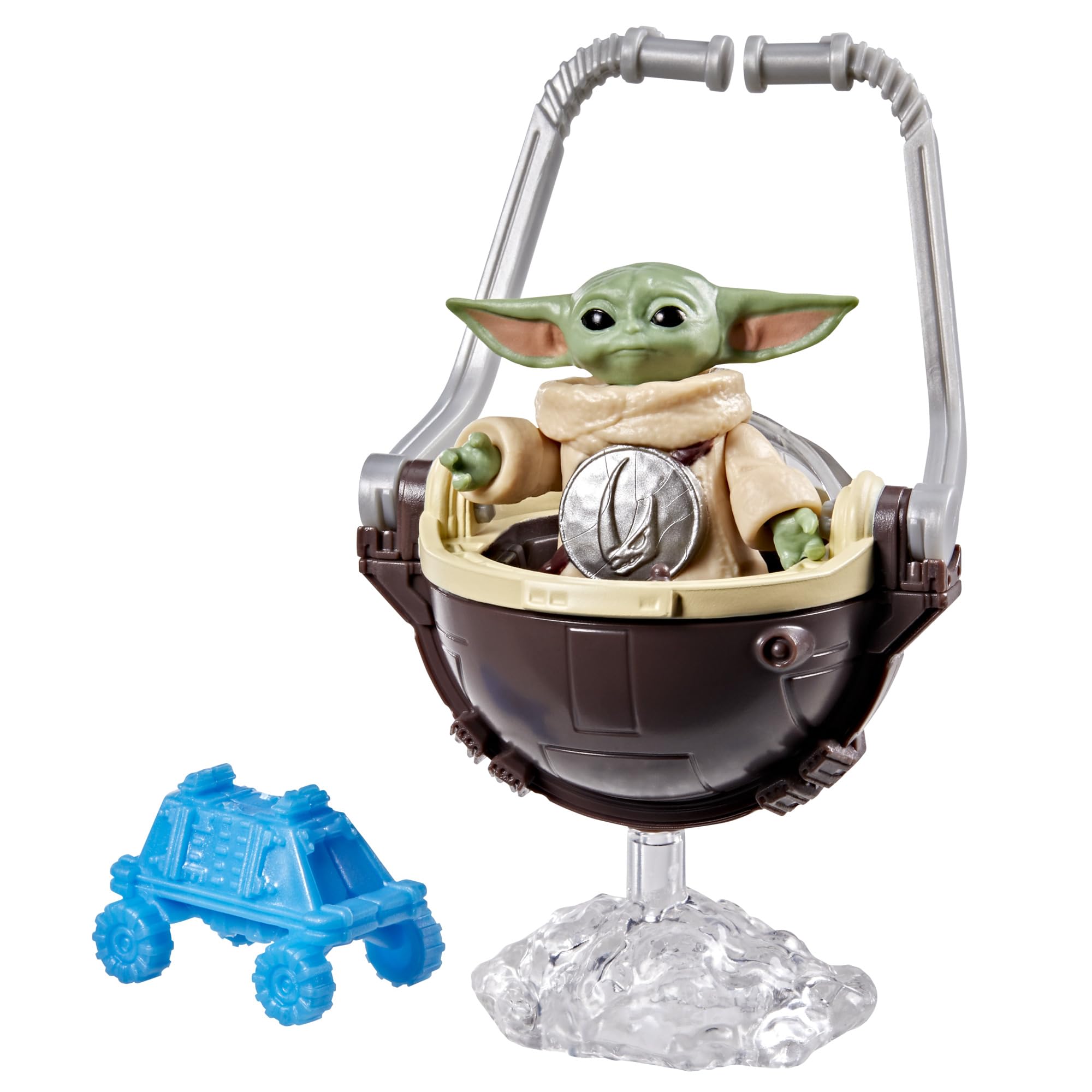 Star Wars ActionVerse Grogu G2866 - Rotaļu figūra 3,3 cm ar aksesuāriem un uzglabāšanas rāmi
