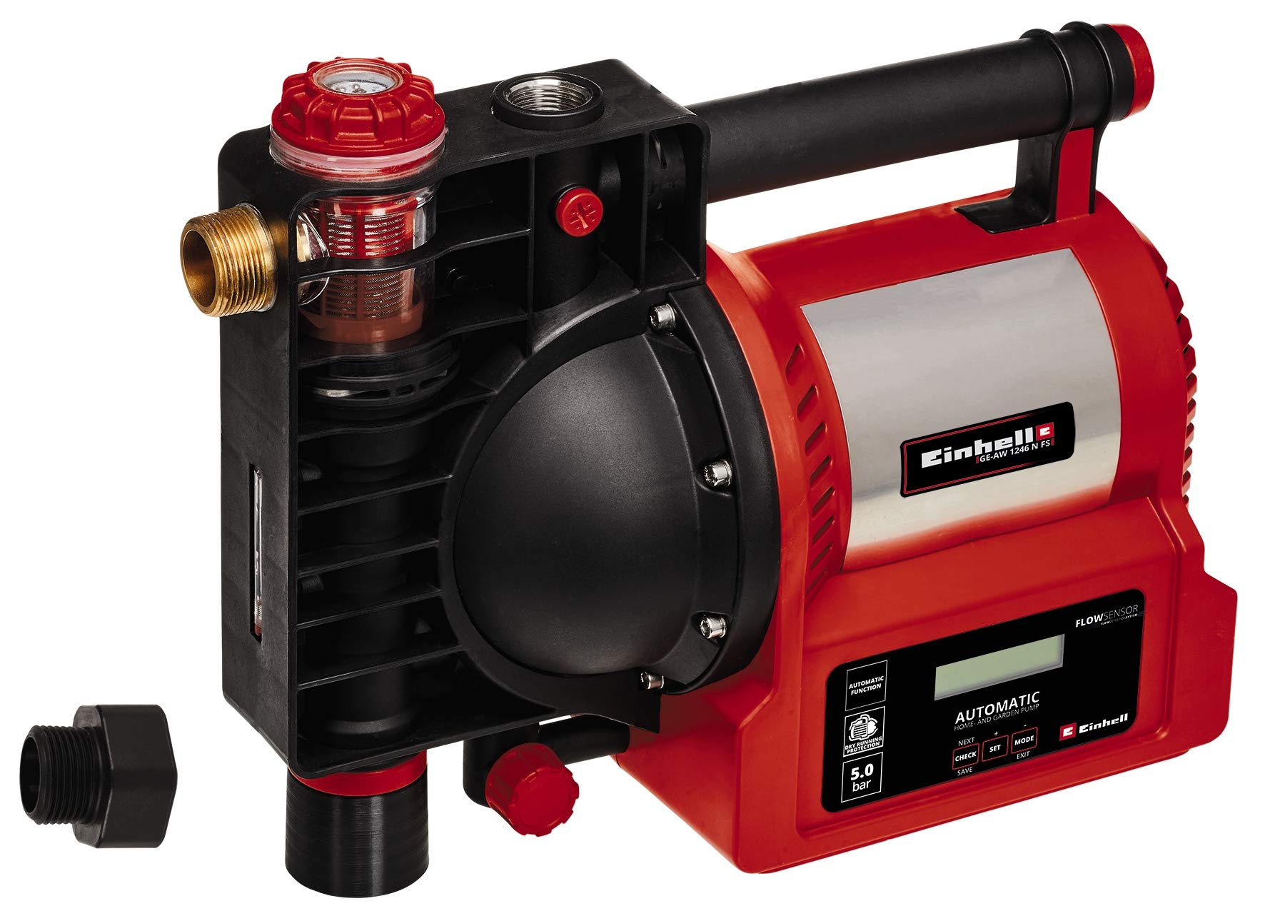 Einhell GE-AW 1246 N FS 4177020 - Automātiskā mājas un dārza ūdens sūkņa stacija, 1200 W