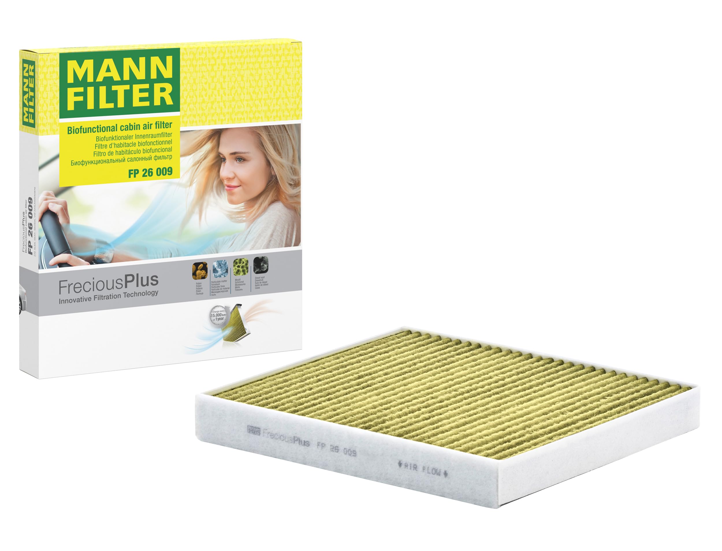 Mann-Filter FP 26 009 FreciousPlus - salona gaisa filtrs automašīnām un komerctransportam