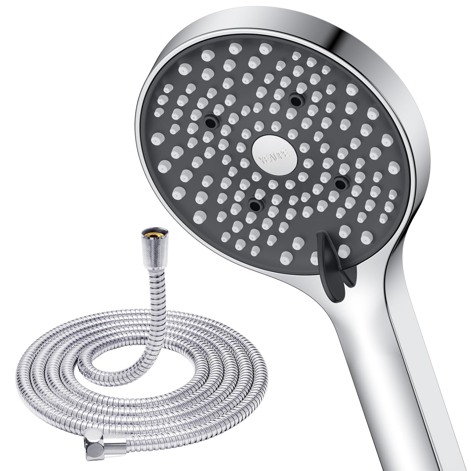 YEAUPE DCH7020CP - dušas galva ar šļūteni, 1,6 m, 6 režīmi, hromēta