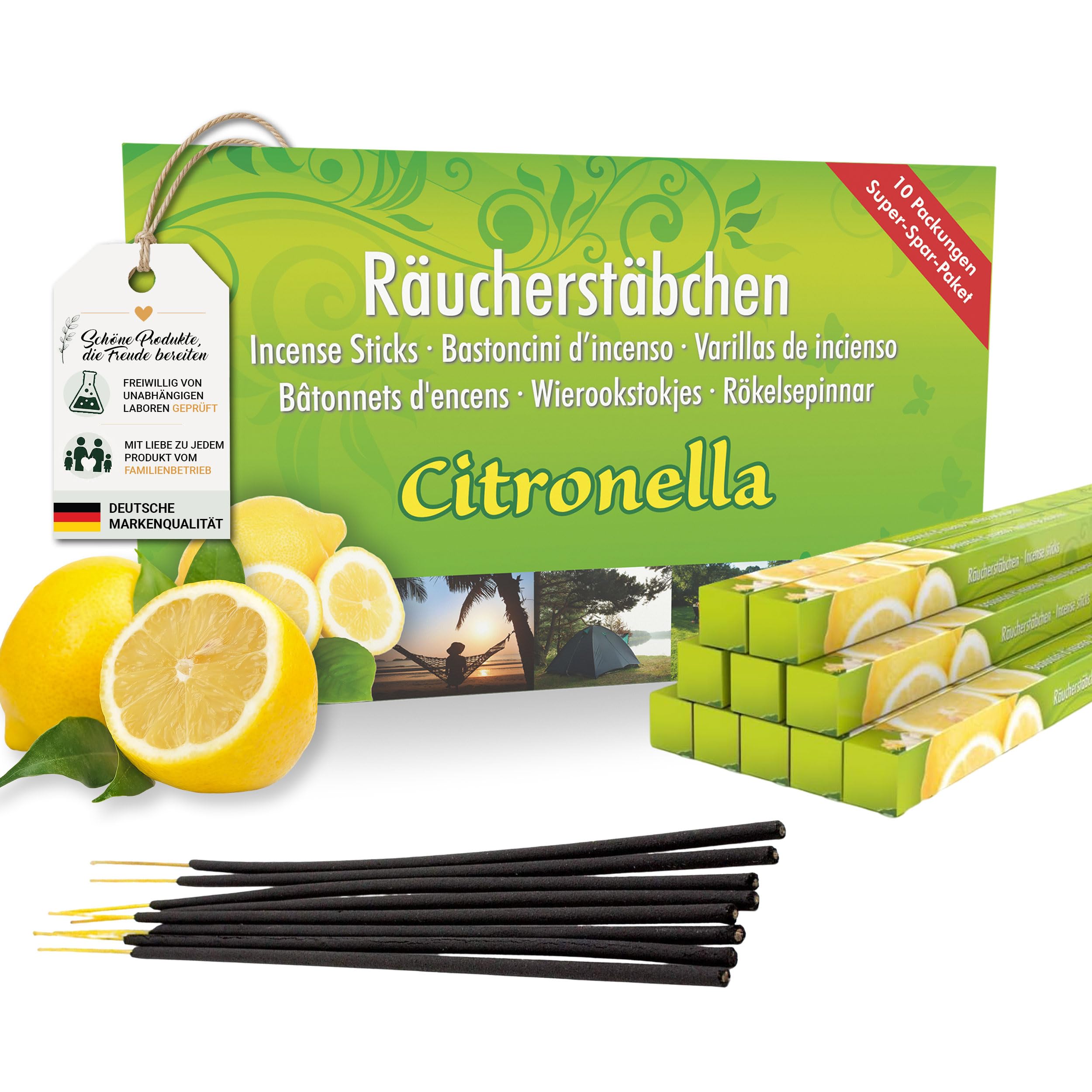 LUXflair citronella - kvēpināmās nūjiņas, 8 nūjiņas
