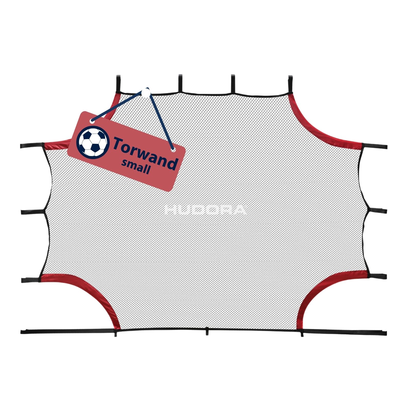 Hudora 6191 - Futbola vārtu mērķtīkls ar 4 stūru šaušanas lūkām treniņiem un atpūtai