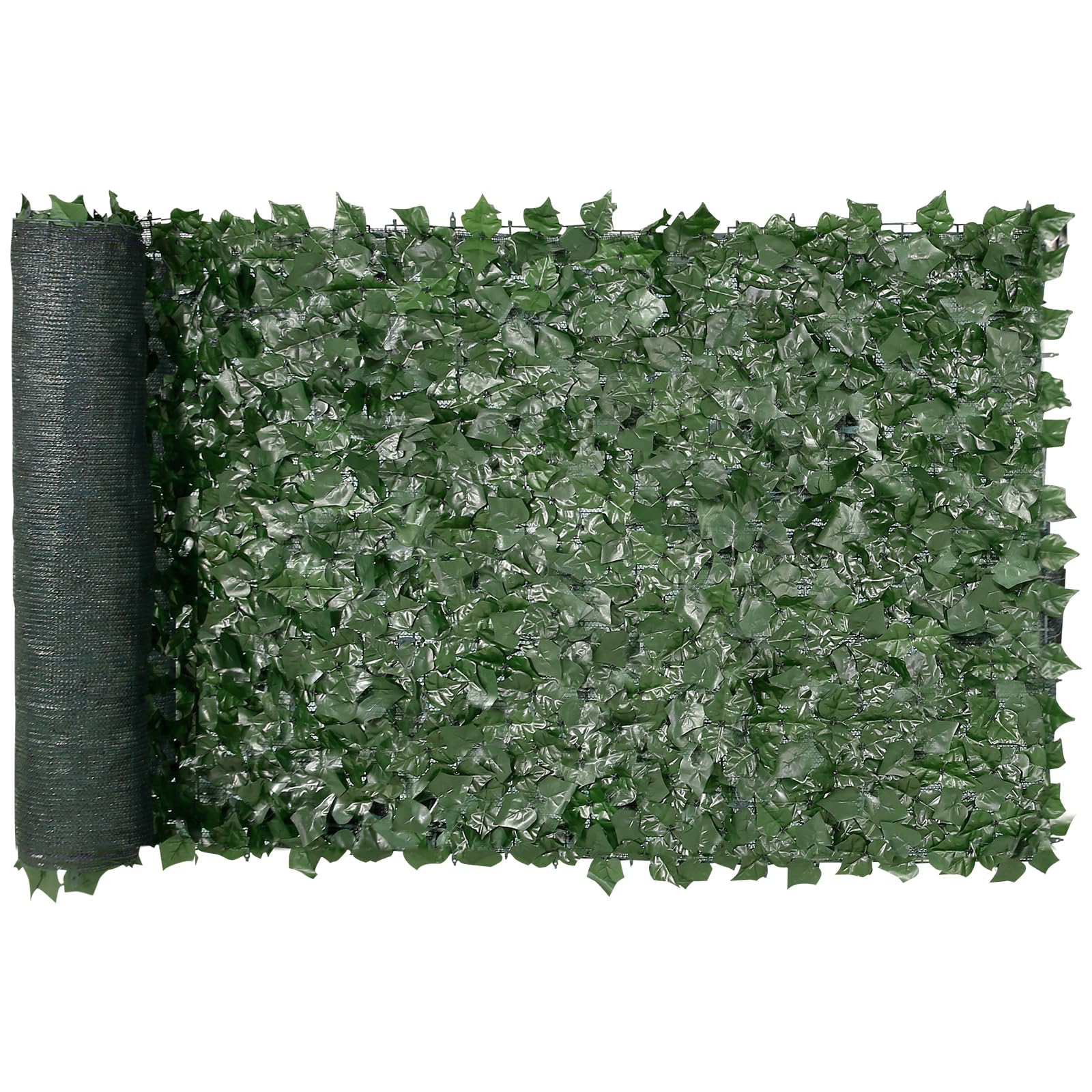 VEVOR JNF012 - mākslīgā efeju sēta ar vinoglapu dekoru dārzam un pagalmam, 150x400 cm