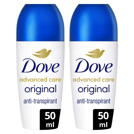 Dove Advanced Care - pretsviedru dezodorants rullītis, 2 x 50 ml