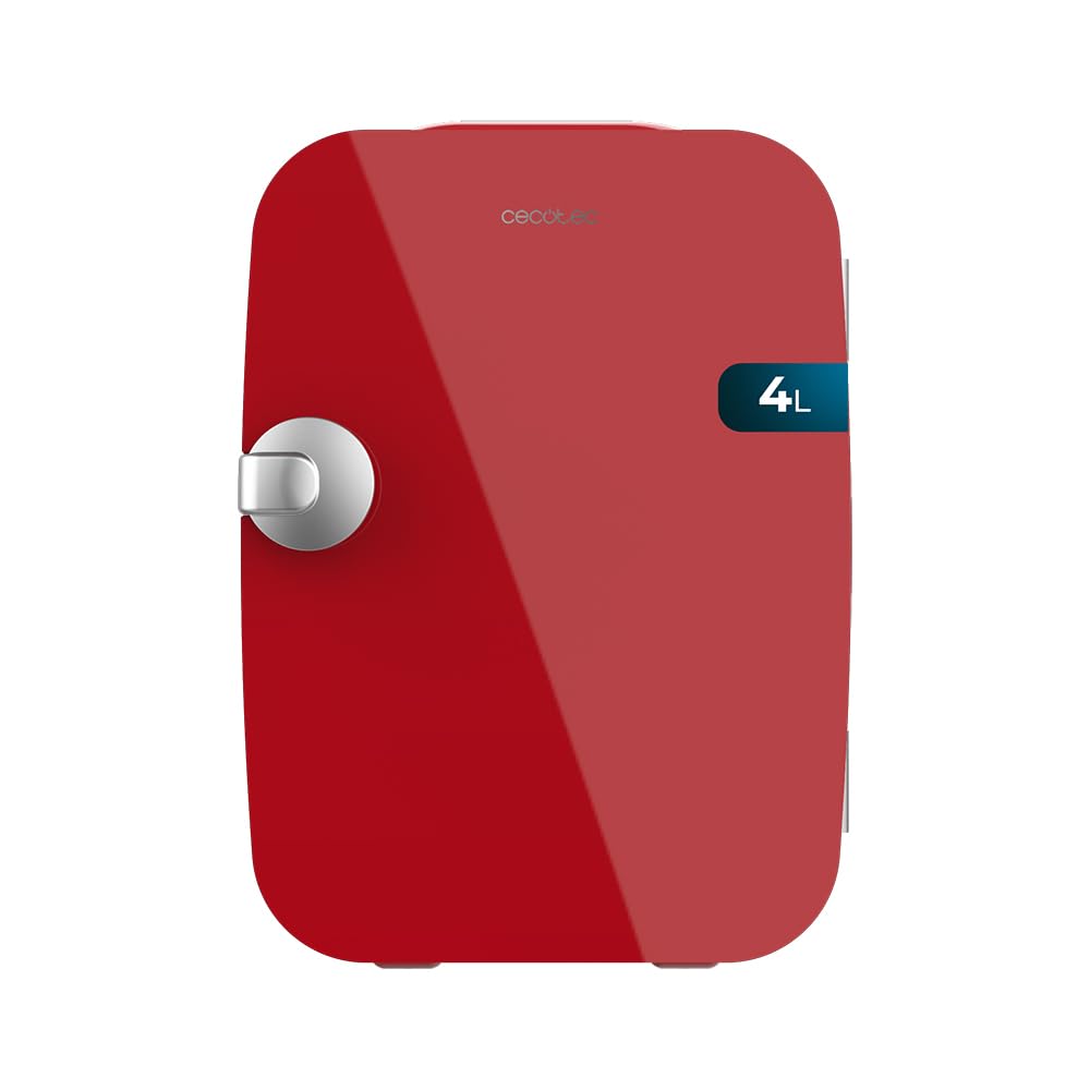 Cecotec Bolero MiniCooling Ro Red - mini ledusskapis ar dzesēšanas un sildīšanas funkciju, 4L