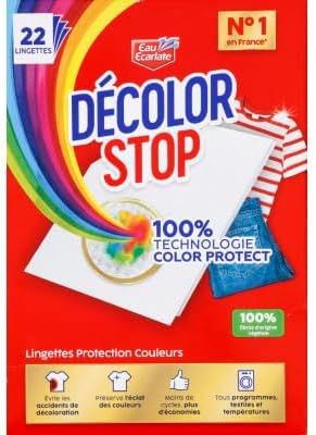 Decolor Stop - krāsu aizsardzības salvetes veļas mazgāšanai, 1 x 22 gab.
