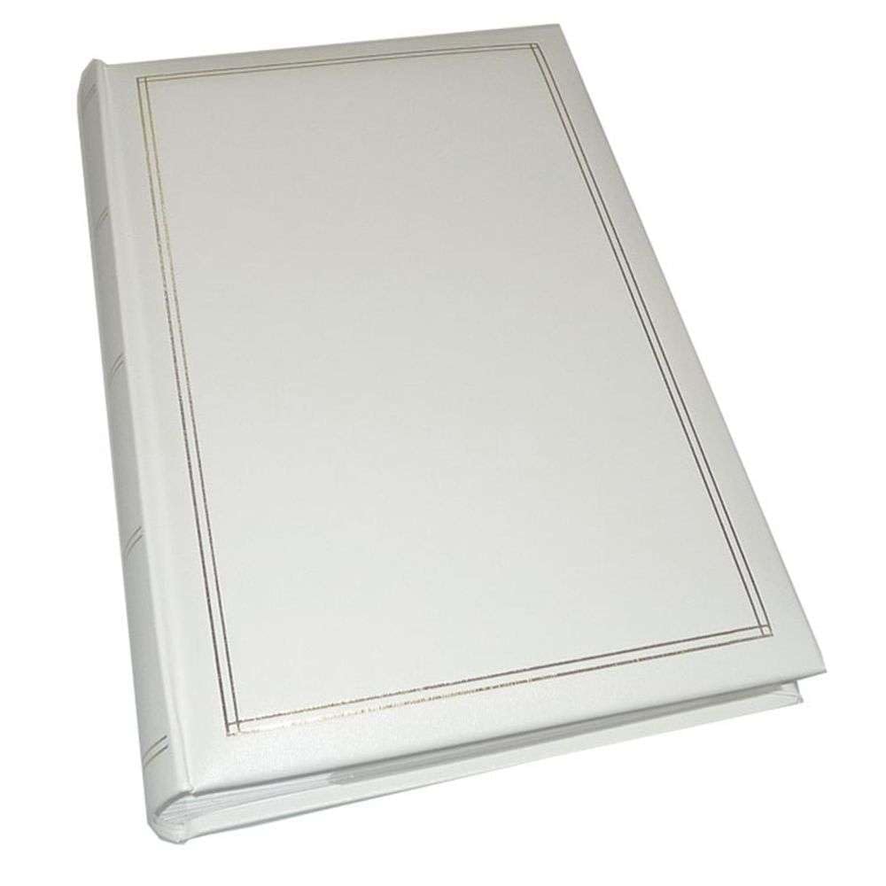 Walther Design Monza - foto albums baltā krāsā, 300 bildēm, 10x15 cm, mākslīgā āda