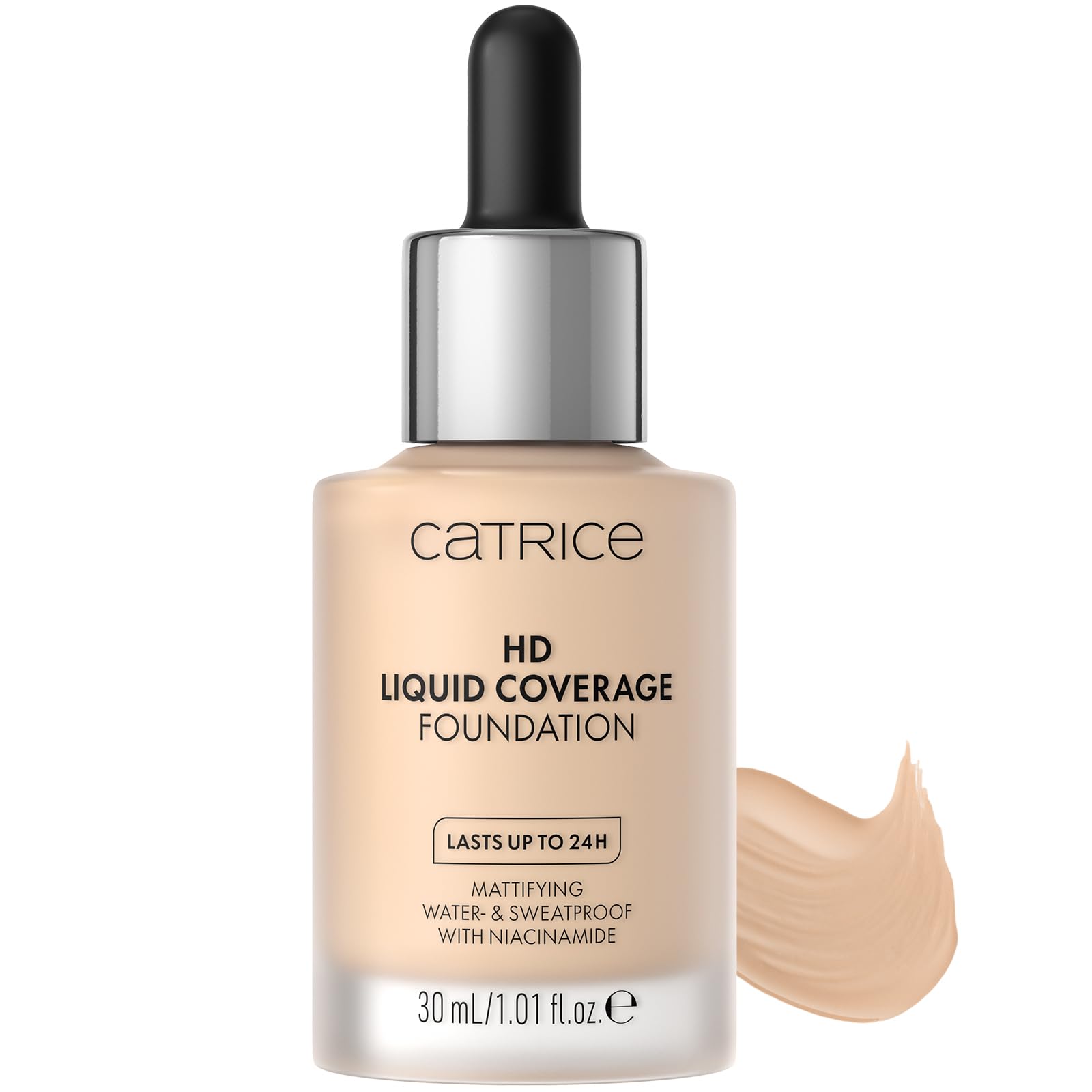 Catrice HD liquid coverage - tonālais krēms, 010 light beige, matējošs, 30 ml