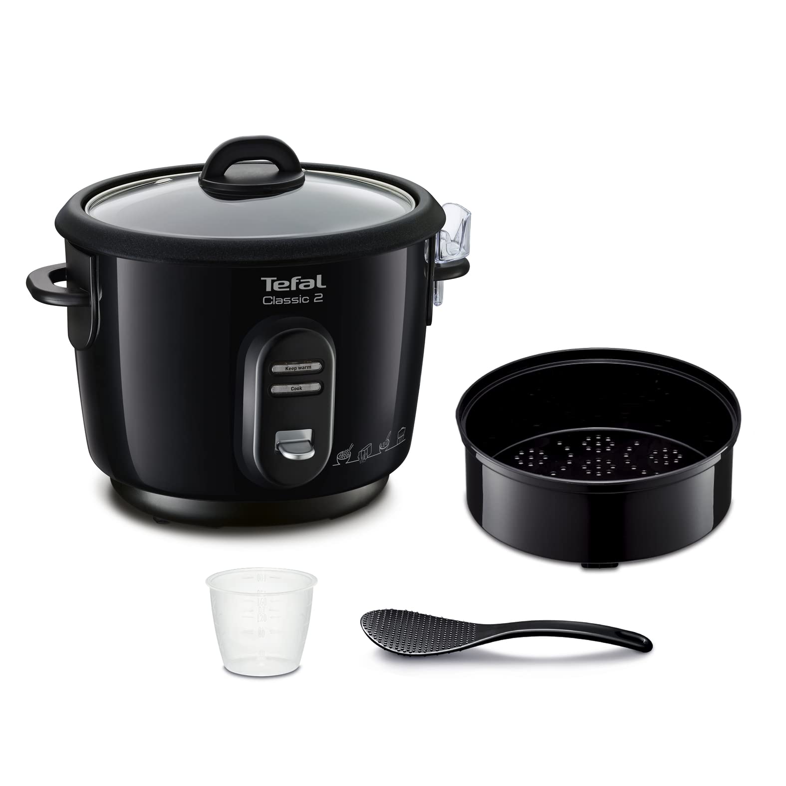 Tefal RK1028 - Elektriskais rīsu vārāmais katls ar tvaika gatavošanas funkciju, 3 l, 500W