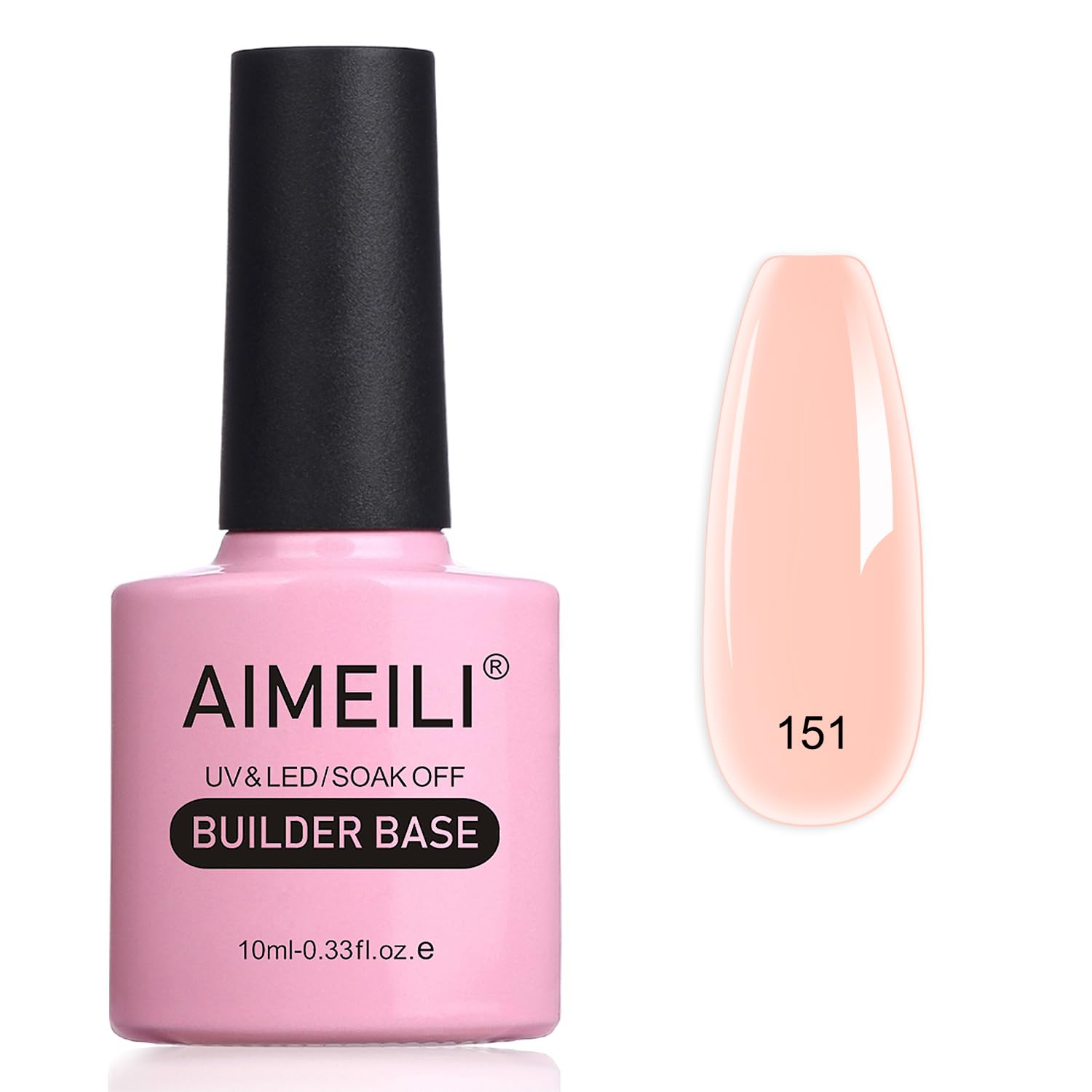 AIMEILI 8 in 1 - būvējošais gēls nagiem pudelītē, UV, 10ml, tonis 151