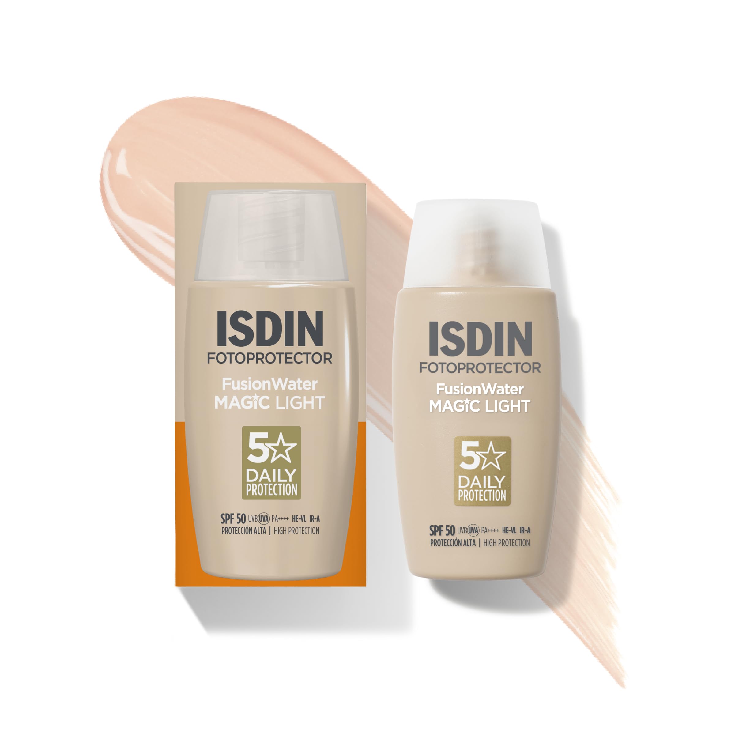 ISDIN FusionWater Color - saules aizsargkrēms ar toni, SPF 50, gaišs tonis
