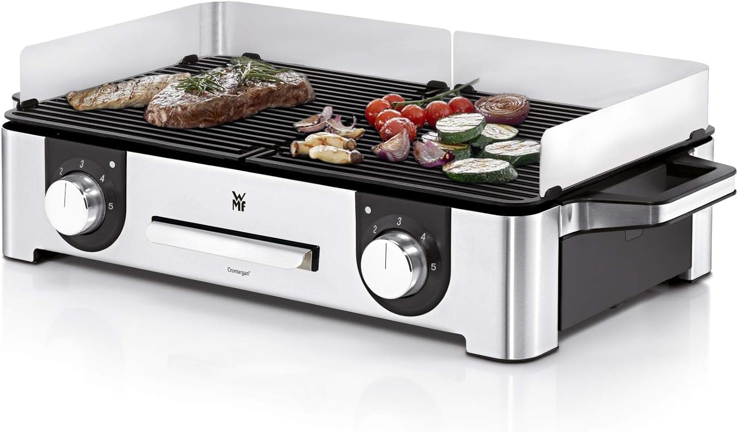 WMF 0415280011 - elektrogrills ar divām regulējamām grila virsmām, 2400 W