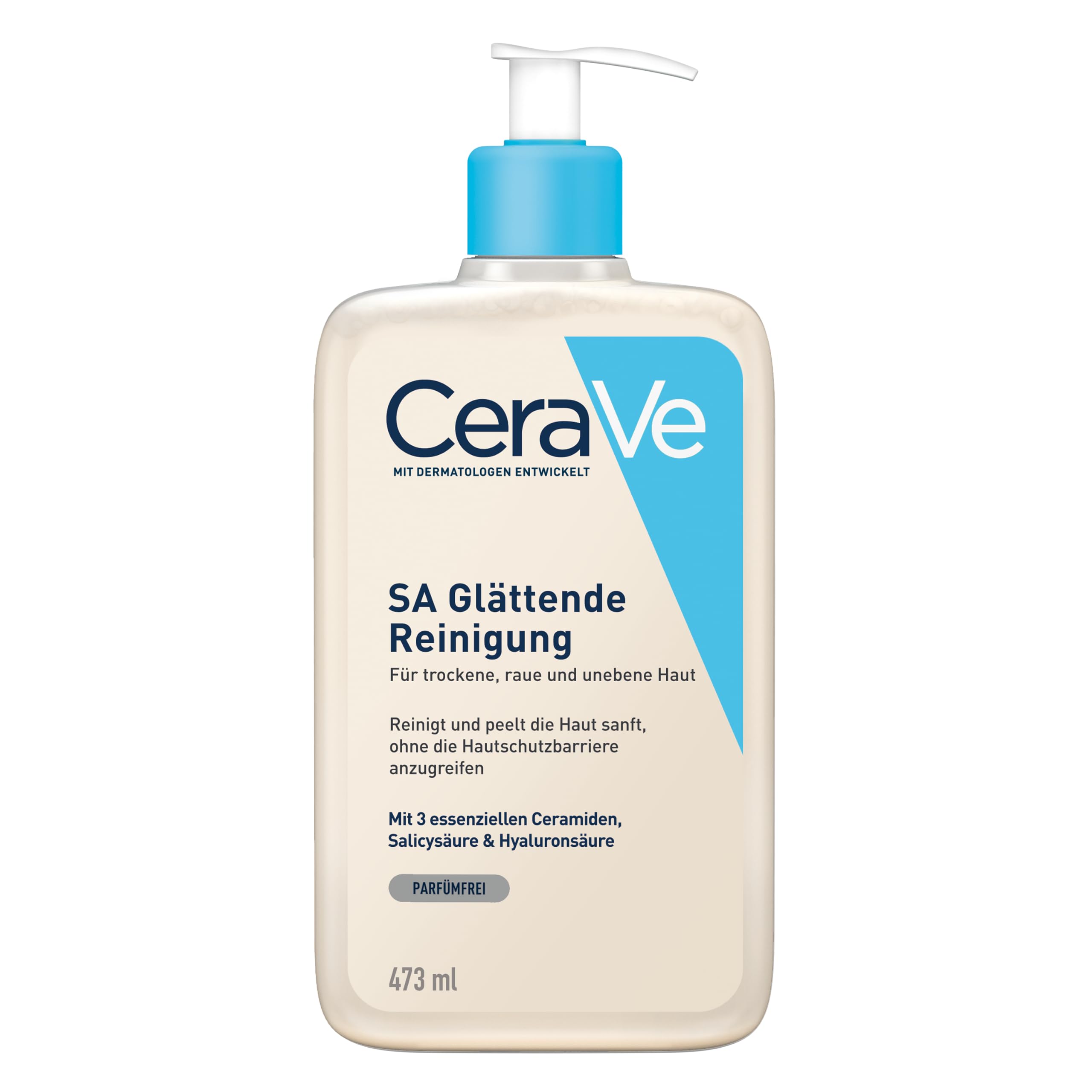 CeraVe SA - Sejas un ķermeņa tīrīšanas līdzeklis sausai, raupjai ādai, 473 ml