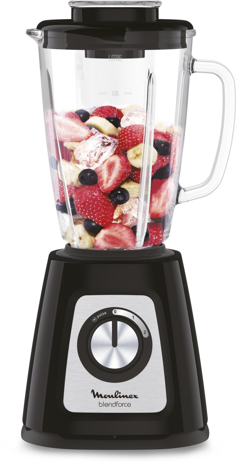 Moulinex LM430810 - elektriskais blenderis ar stikla trauku, 1,75 l, 800 W