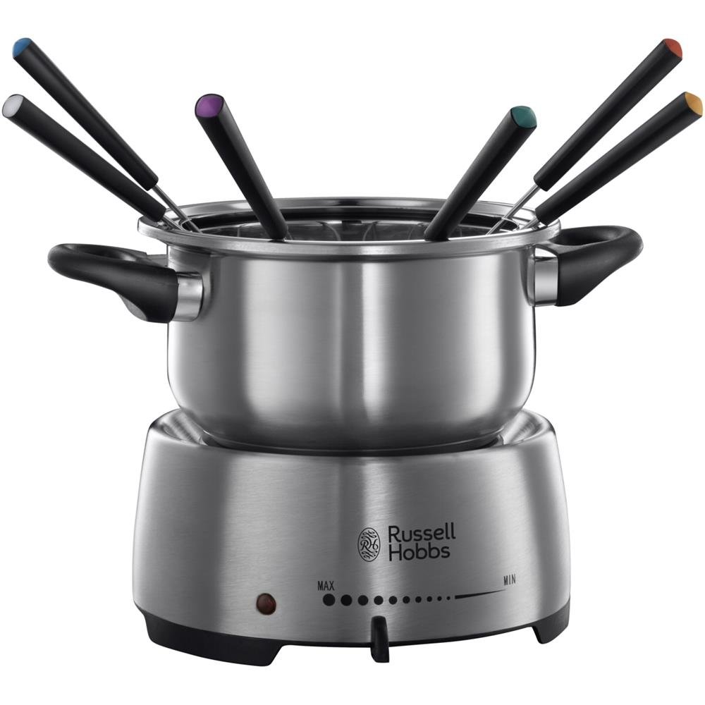 Russell Hobbs Fiesta 22560-56 - Elektriskais fondue komplekts ar nerūsējošā tērauda katlu, 1200W