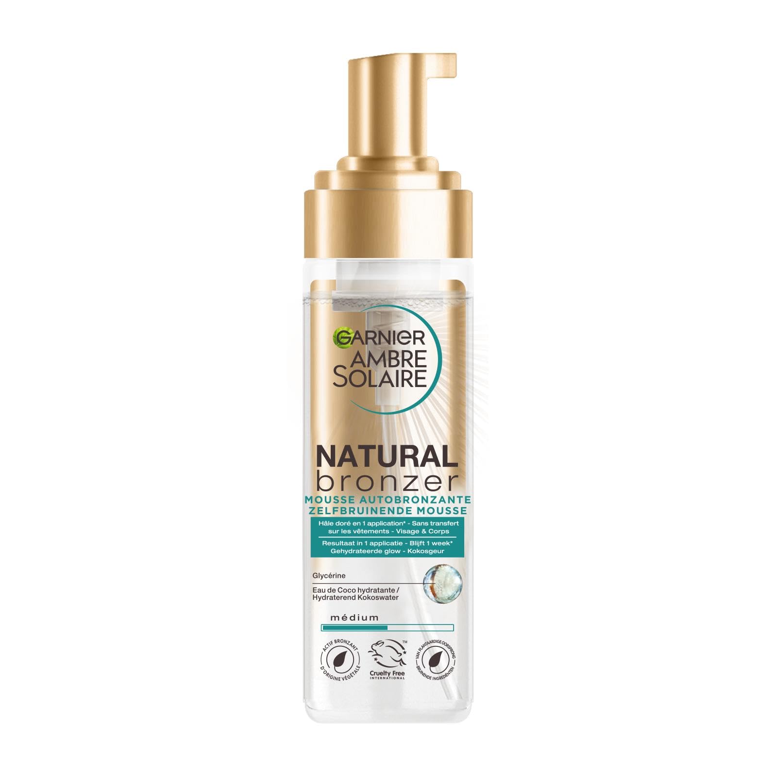 Garnier Ambre Solaire Natural Bronzer - pašiedeguma putas, 200 ml
