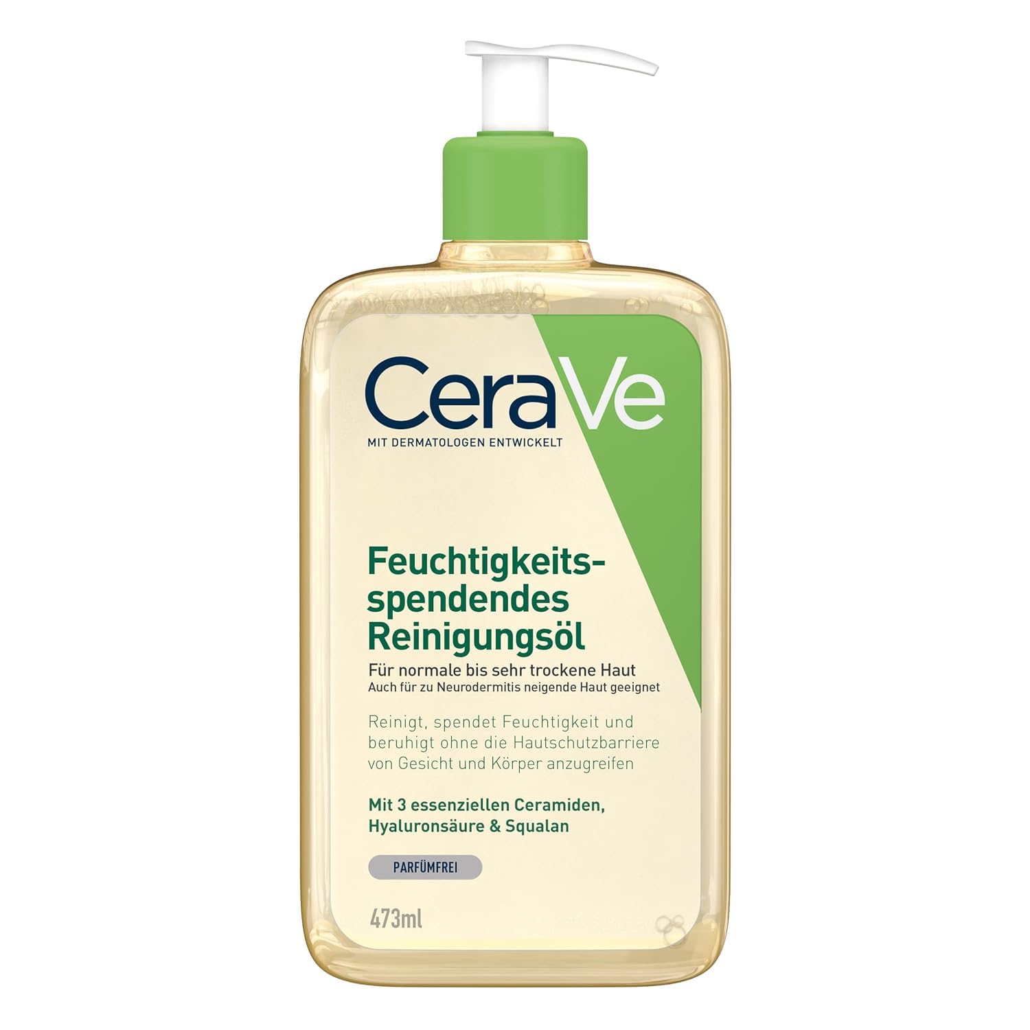 CeraVe MB418800 - Mitrinošā tīrīšanas eļļa ķermenim un sejai, 473 ml