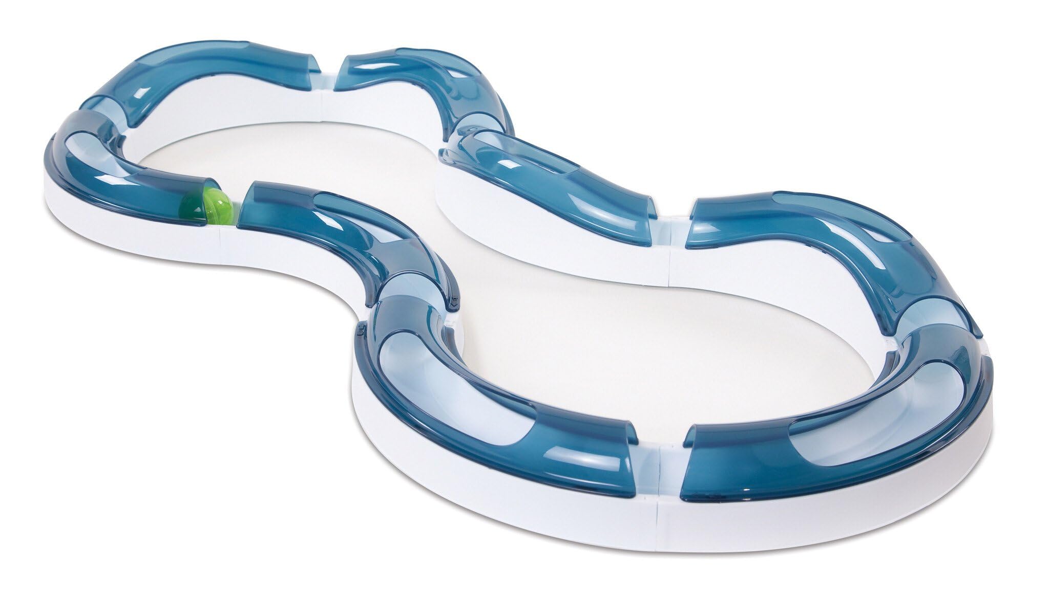 Catit Design Senses Super Roller - kaķu rotaļu trase ar gaismas aktivizētu bumbu