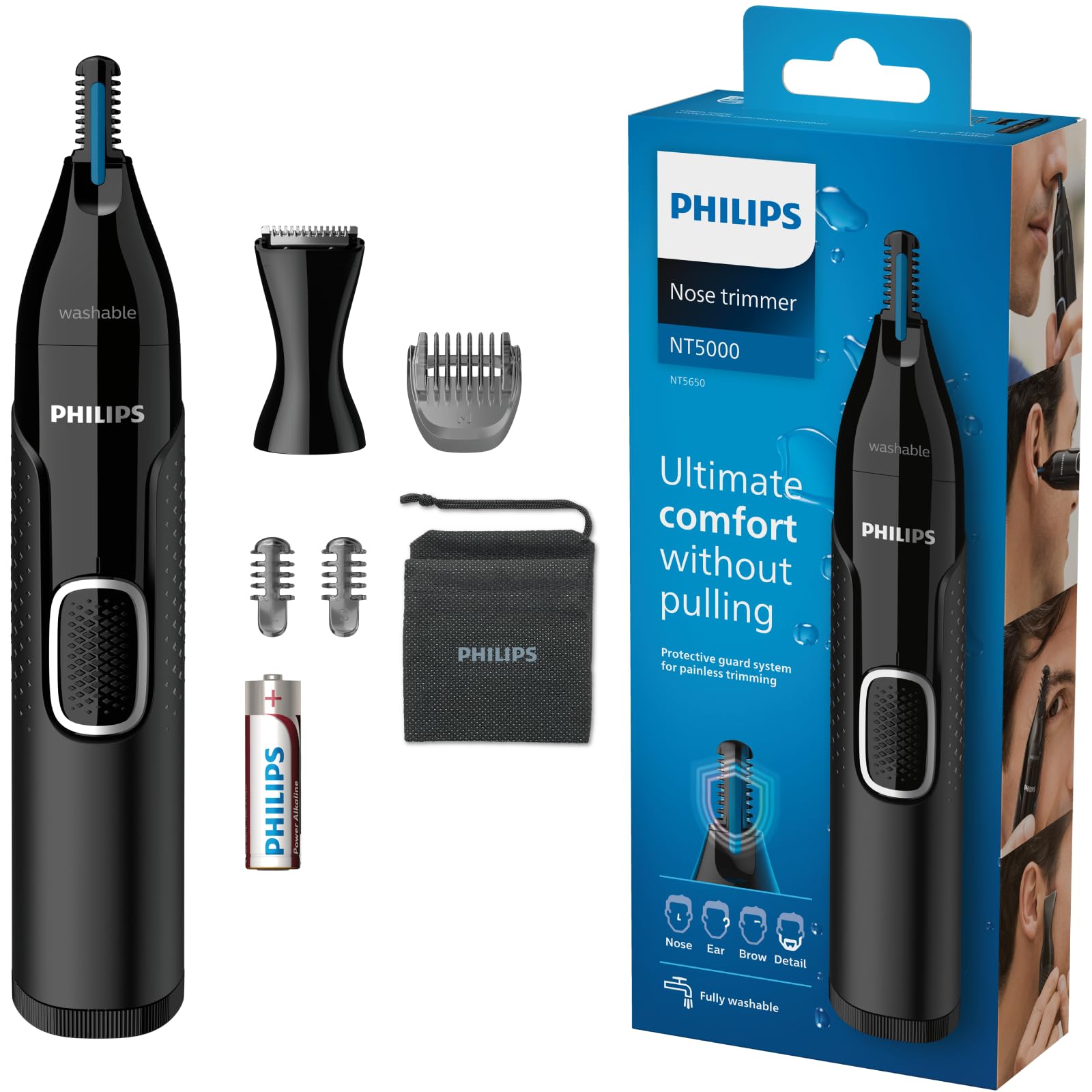 Philips NT565016 - deguna un auss apmatojuma trimmeris ar precīzās griešanas tehnoloģiju