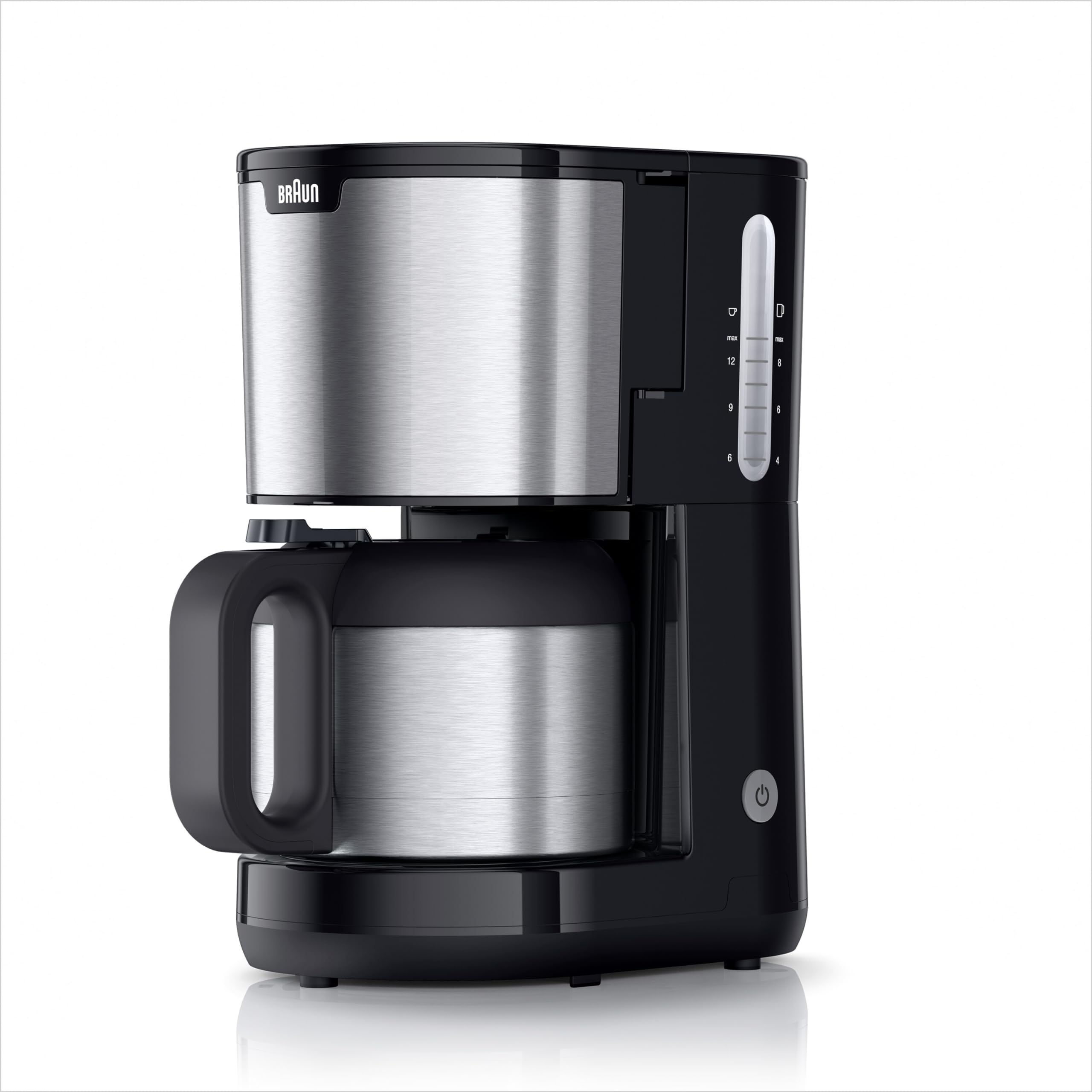 Braun PurShine KF1505 BK - Pilienu kafijas automāts ar 1,2 l termokrūzi līdz 9 tasēm, 1000W