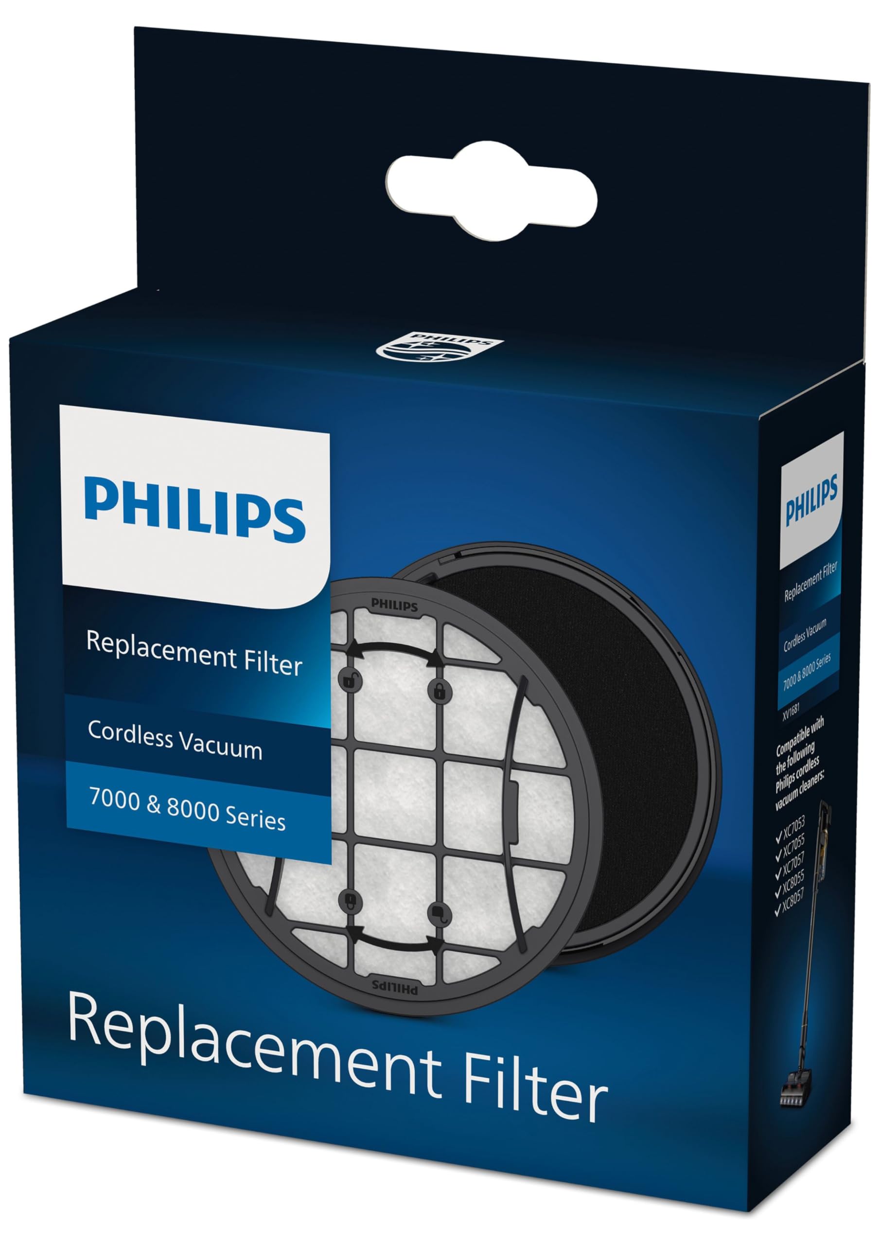 Philips XV168101 - oriģinālais rezerves filtru komplekts bezvadu putekļsūcējiem, 7000 un 8000 sērijai