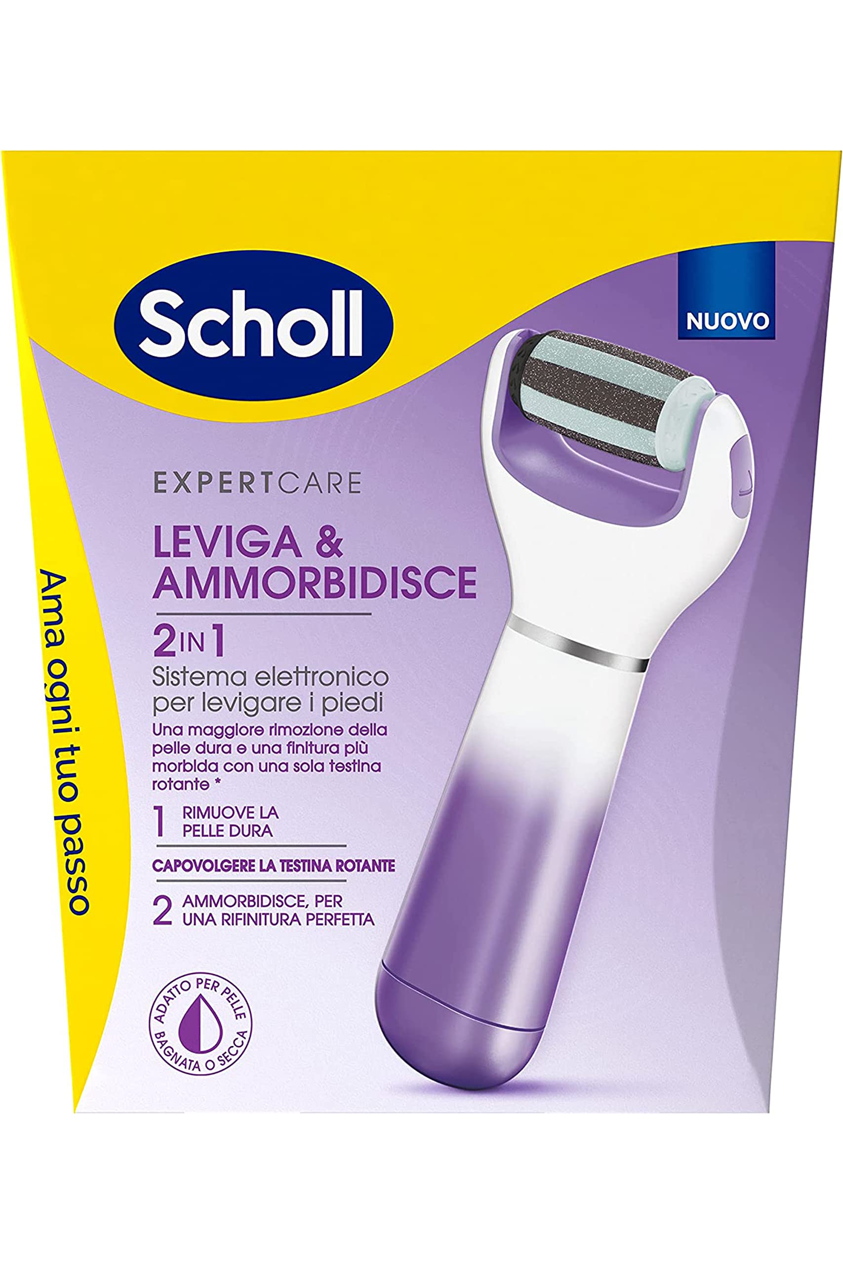 Scholl Velvet Smooth 2in1 - elektroniskā pedikīra sistēma ar 5 uzgaļiem klasiskā stilā