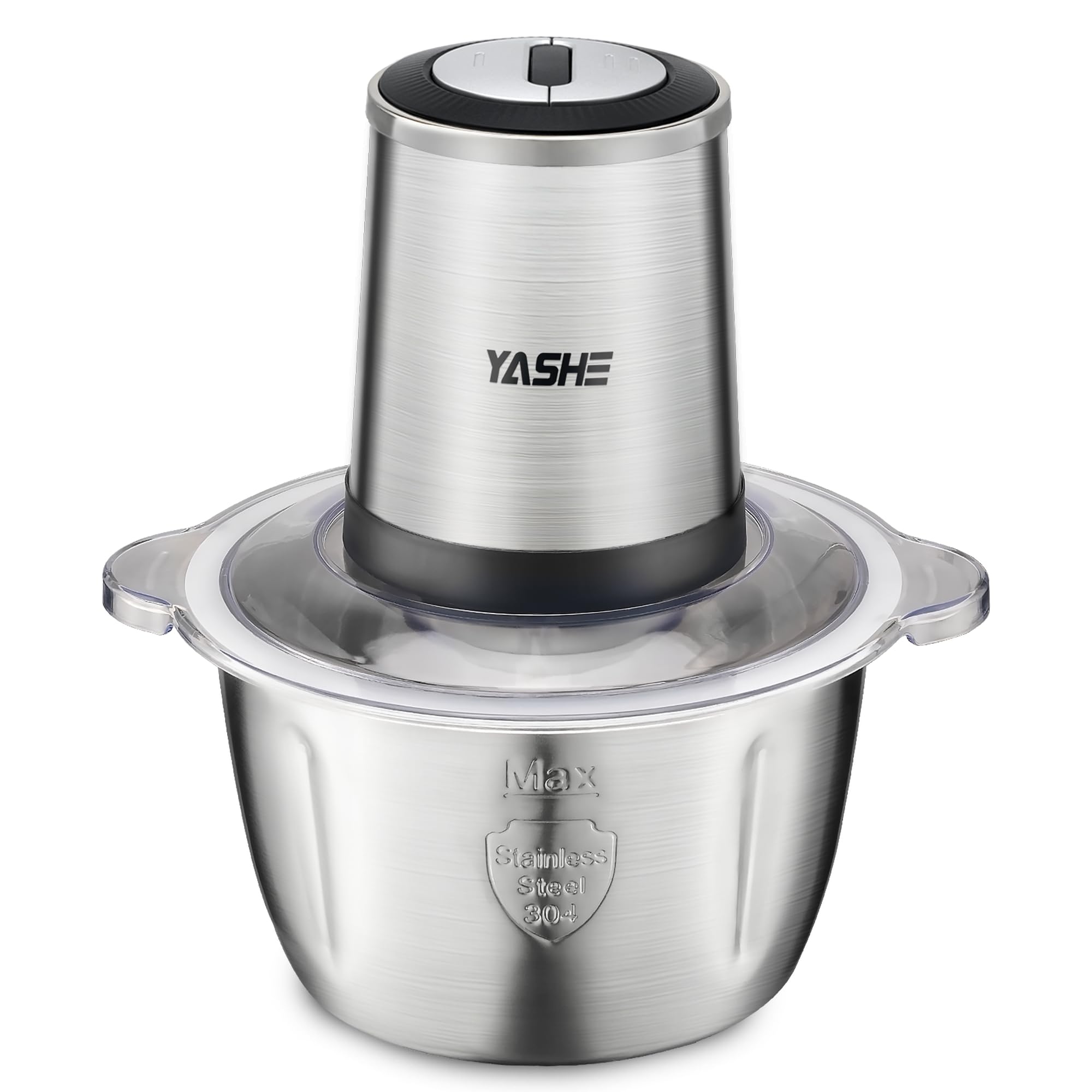 YASHE BM-MG105 - Elektriskais smalcinātājs ar 1,8L nerūsējošā tērauda bļodu un 4 asmeņiem, 500W