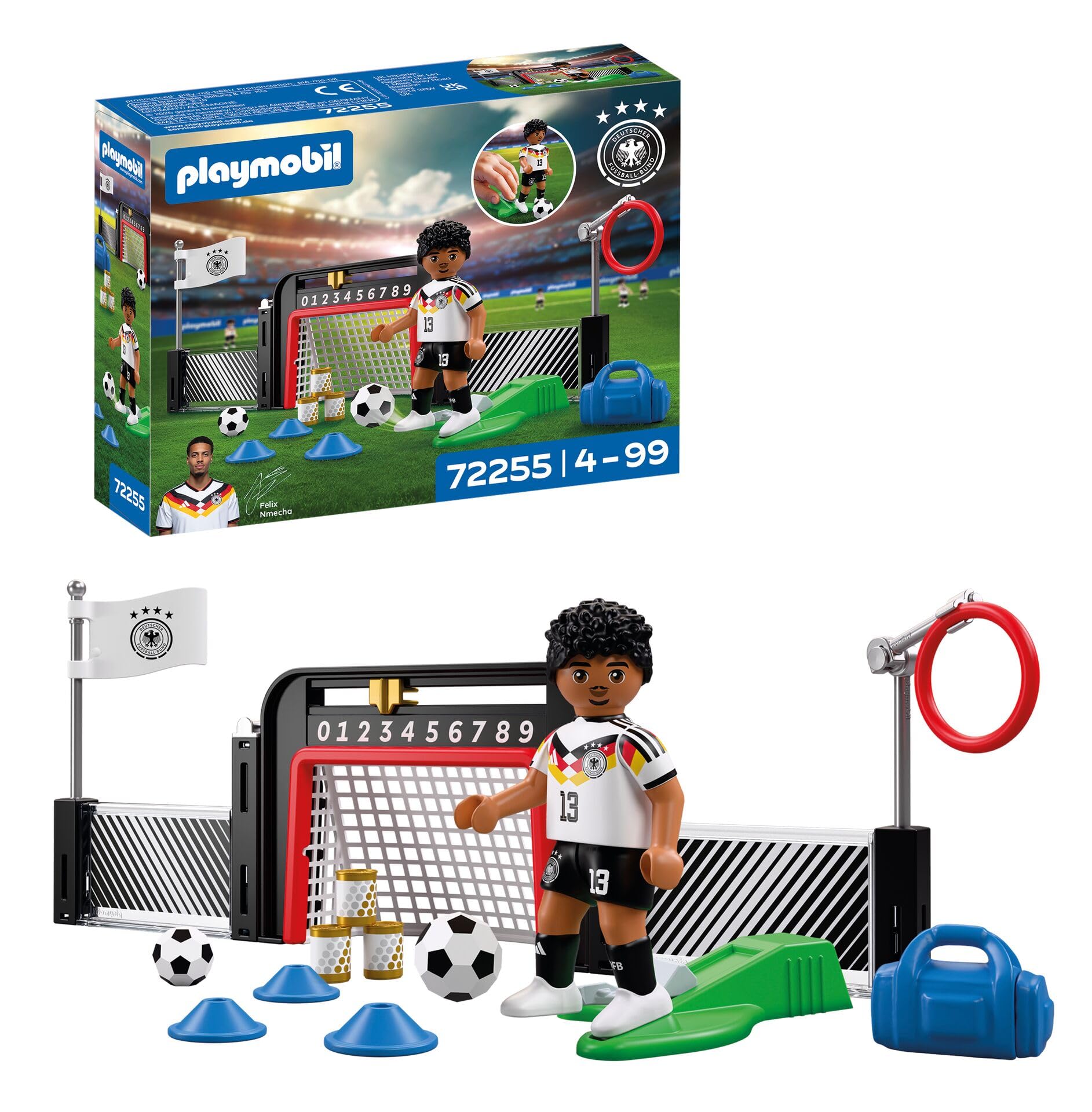 Playmobil DFB 72255 - Treniņu stacija Fēlikss Nmecha ar speršanas funkciju
