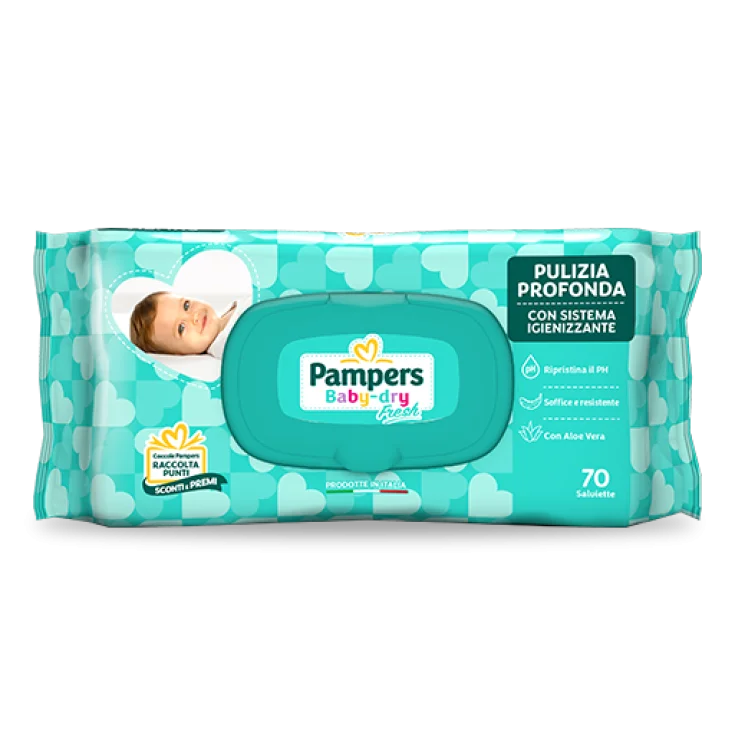 Pampers Baby Fresh - mitrinošās salvetes jaundzimušajiem un zīdaiņiem, 70 gab.