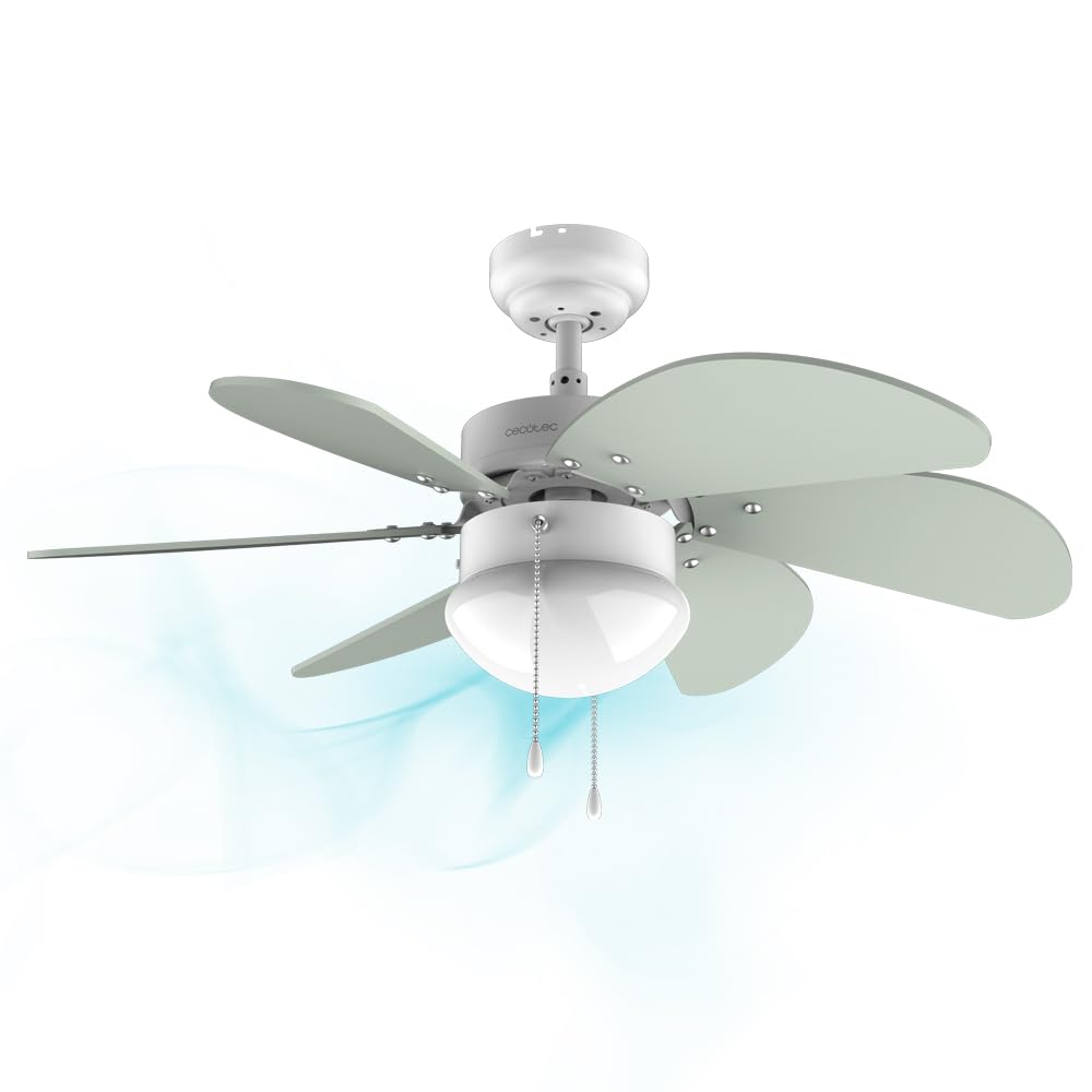 Cecotec EnergySilence Aero 3600 Vision Mint - Griestu ventilators ar lampu, 92 cm