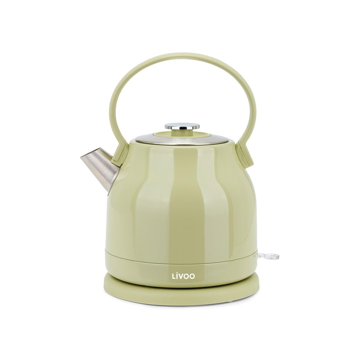 Livoo DOD202M - Retro tējkanna 1,5 l matcha krāsā ar nerūsējošo tēraudu