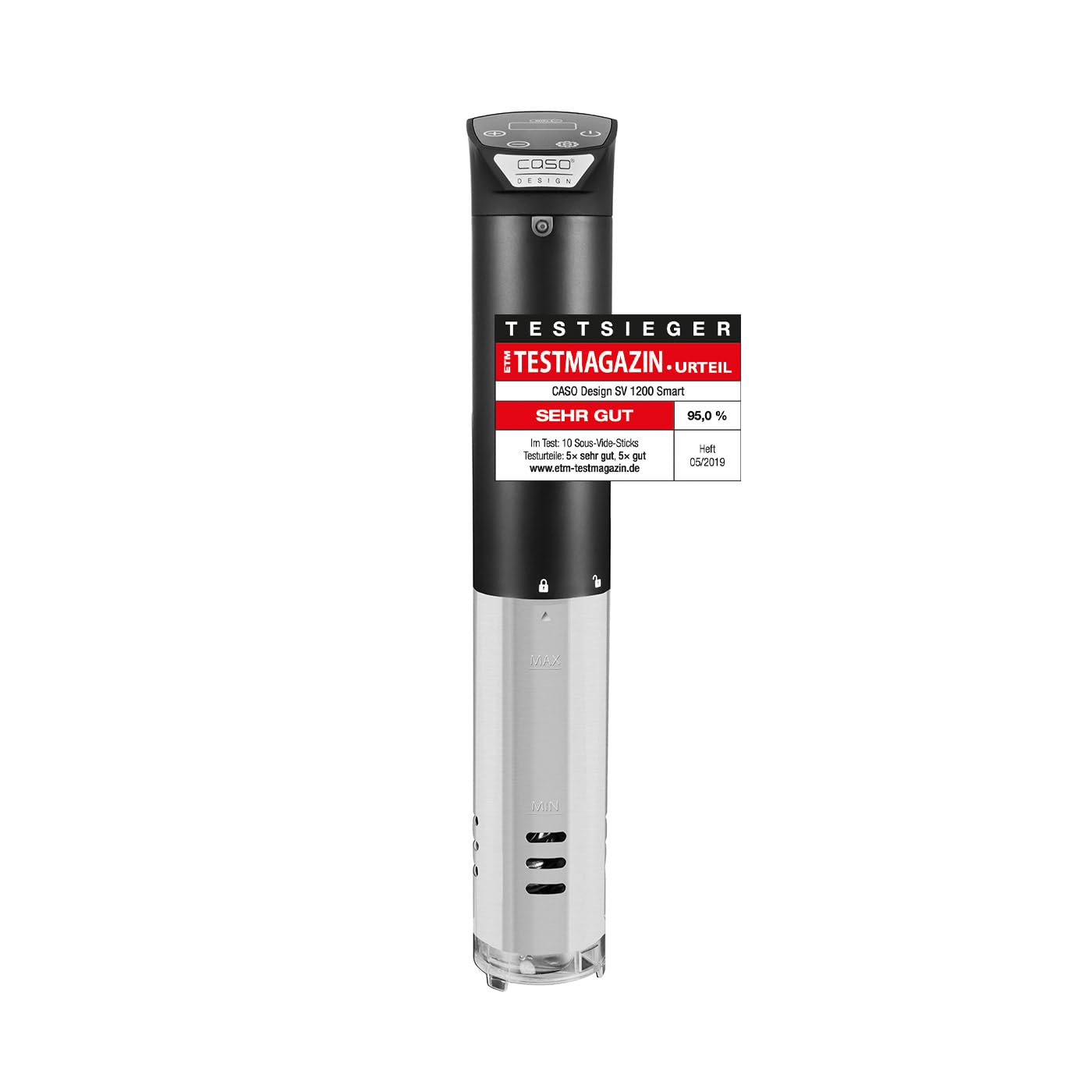 Caso SV 1200 Smart sous vide - Cirkulators vadāms ar lietotni un 1200 vatiem