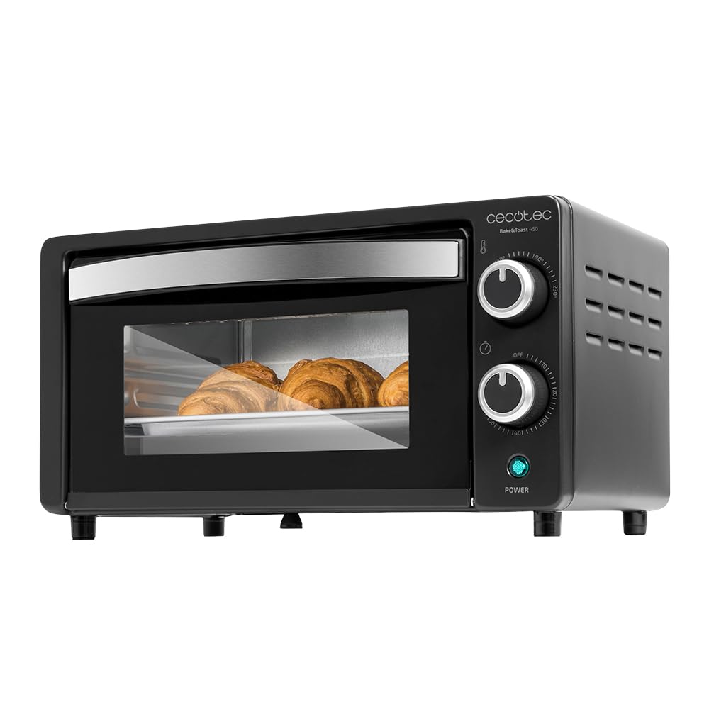 Cecotec Bake&Toast 03816 - Mini cepeškrāsns 10 l, 1000 W, melna