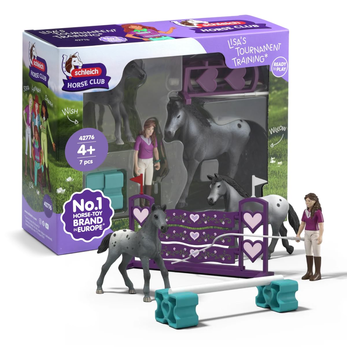 Schleich Horse Club Lisas 42776 - Turnīra treniņš, rotaļu komplekts bērniem no 5 gadiem