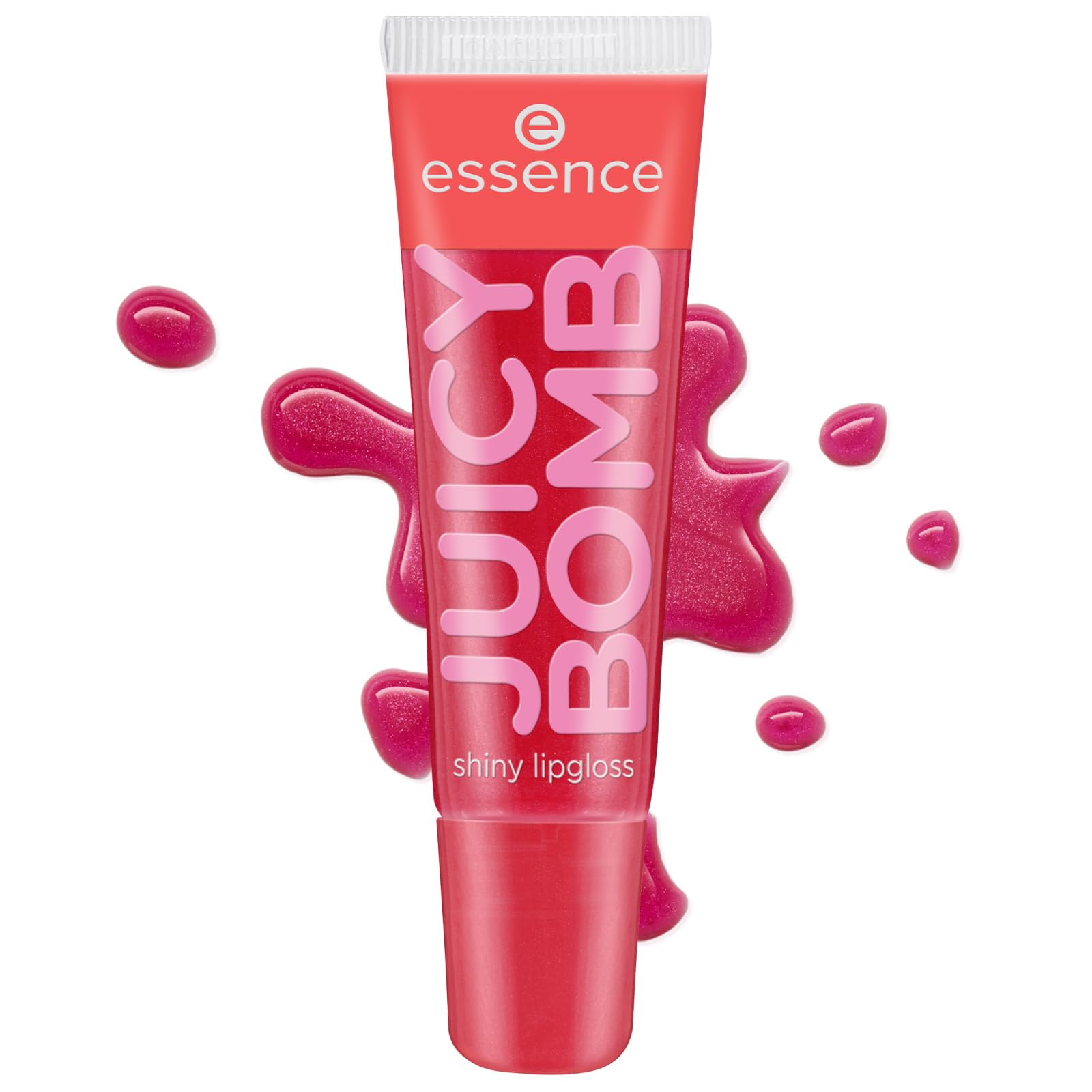 Essence Juicy Bomb - Spīdīgais lūpu spīdums, 104 sarkans, 10 ml
