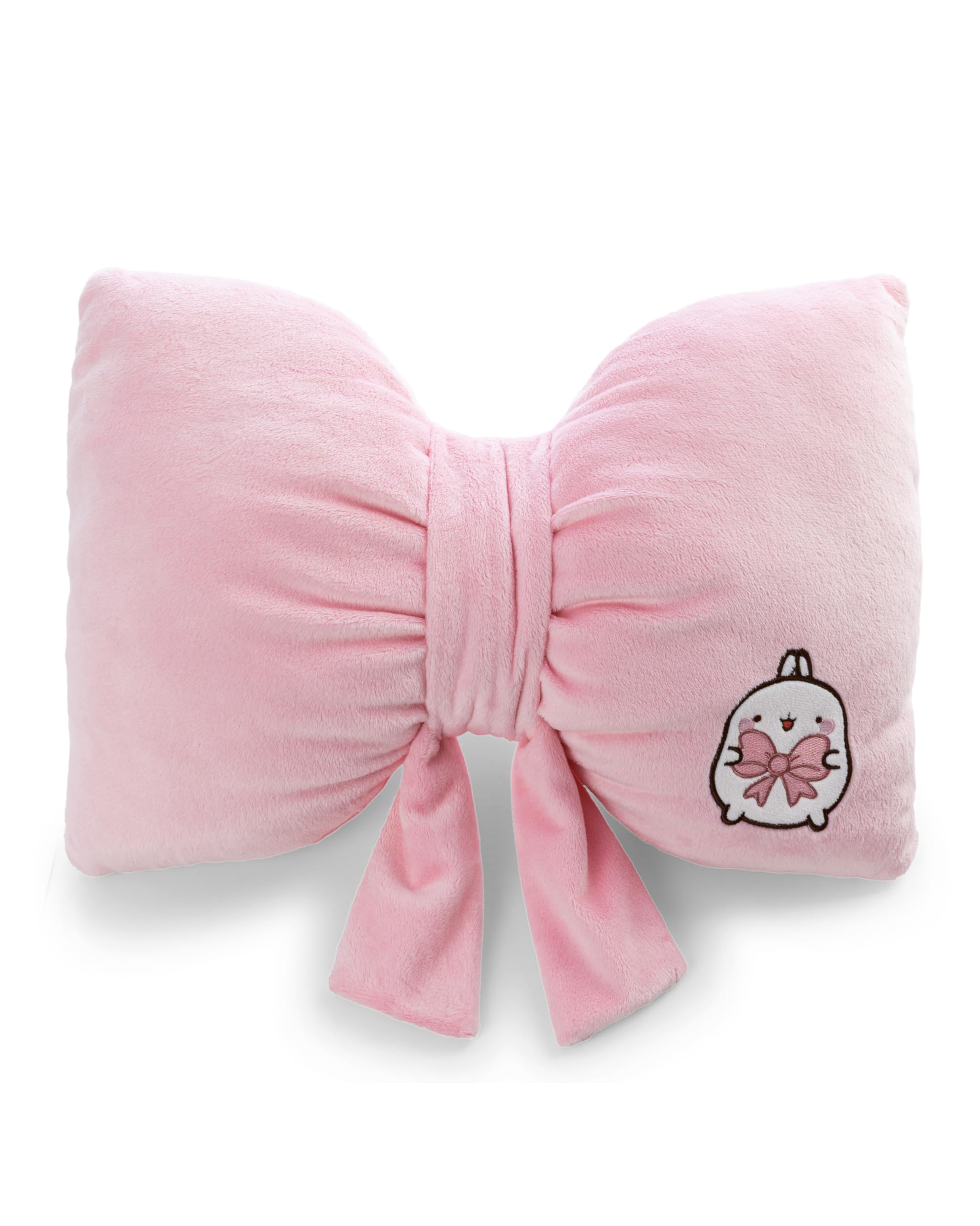 NICI Molang 62788 - Dekoratīvais spilvens bērniem un pieaugušajiem, 40x28 cm rozā