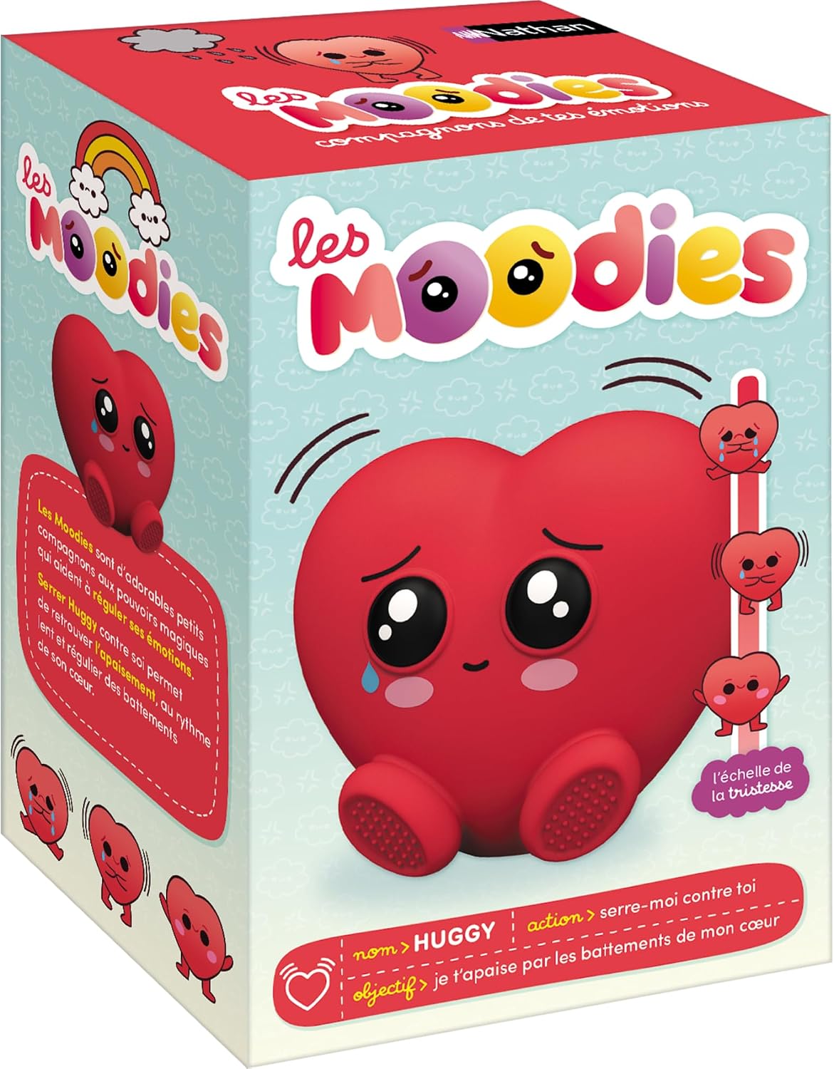 Nathan Les Moodies Huggy - Elektroniskā rotaļlieta ar sirdspukstu, bērniem no 3 gadiem