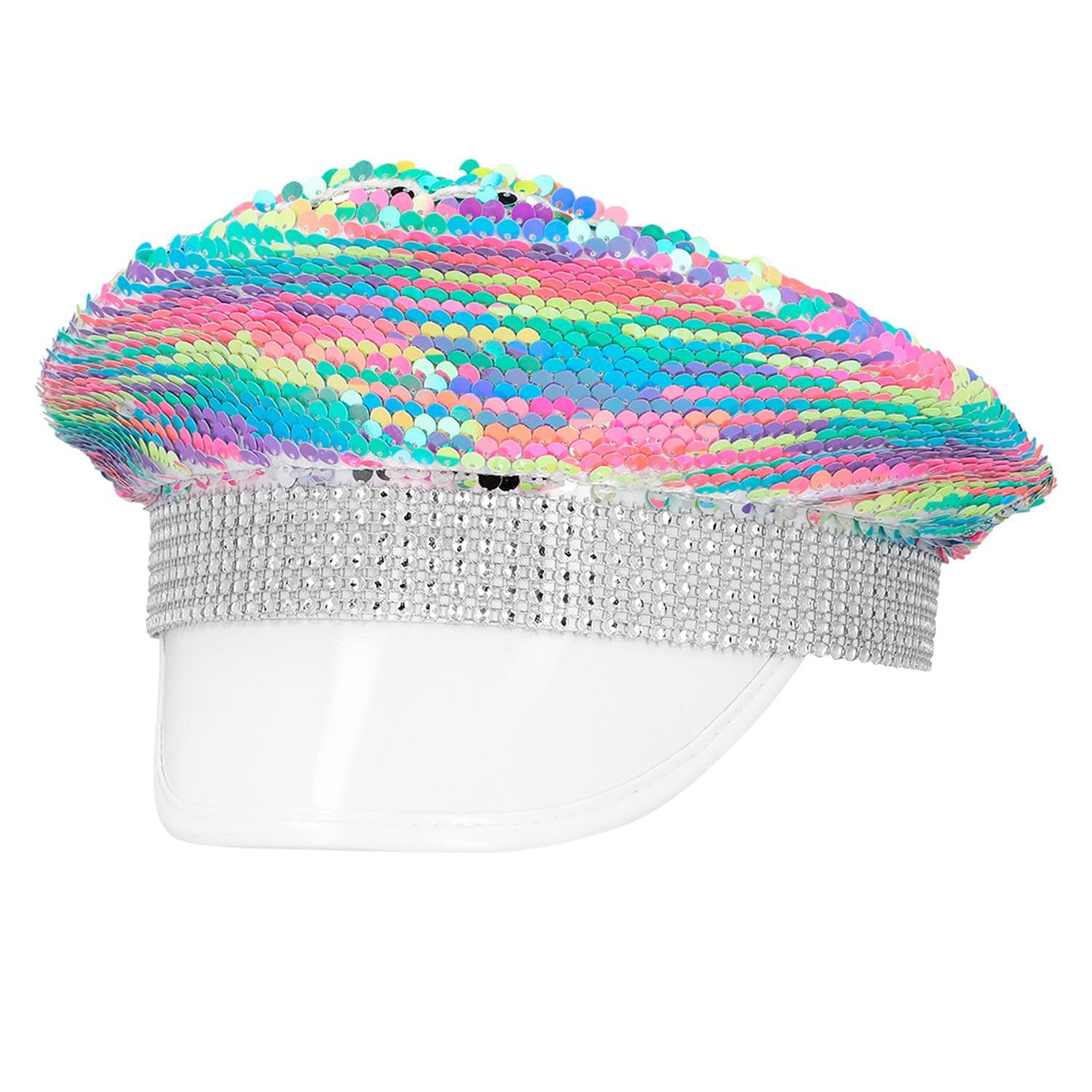 Boland Color Rave 33037 - Cepure ar lapiņām un rhinestones 59 cm pieaugušajiem