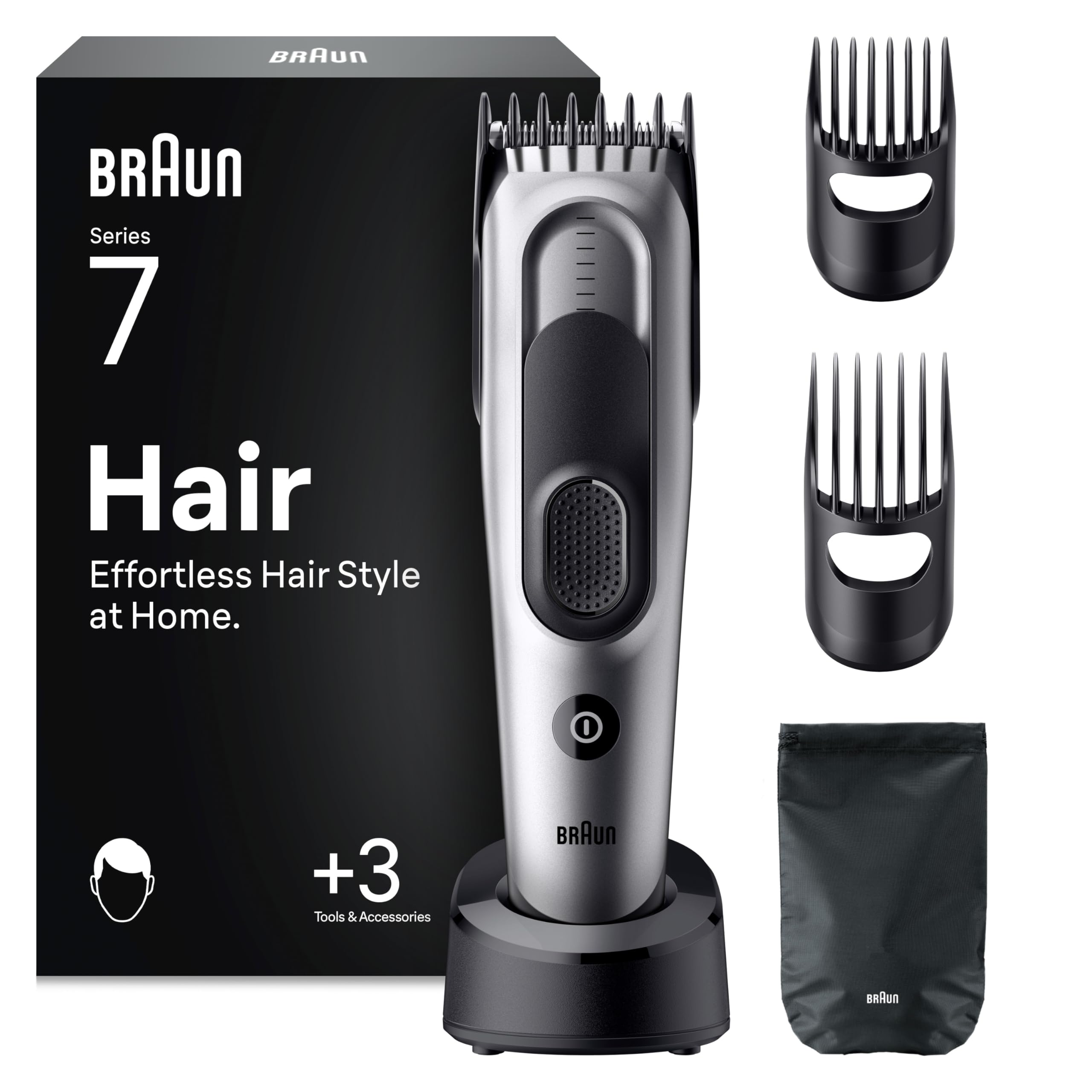 Braun HC7590 - bezvadu matu griežamā mašīna vīriešiem ar 17 garuma iestatījumiem