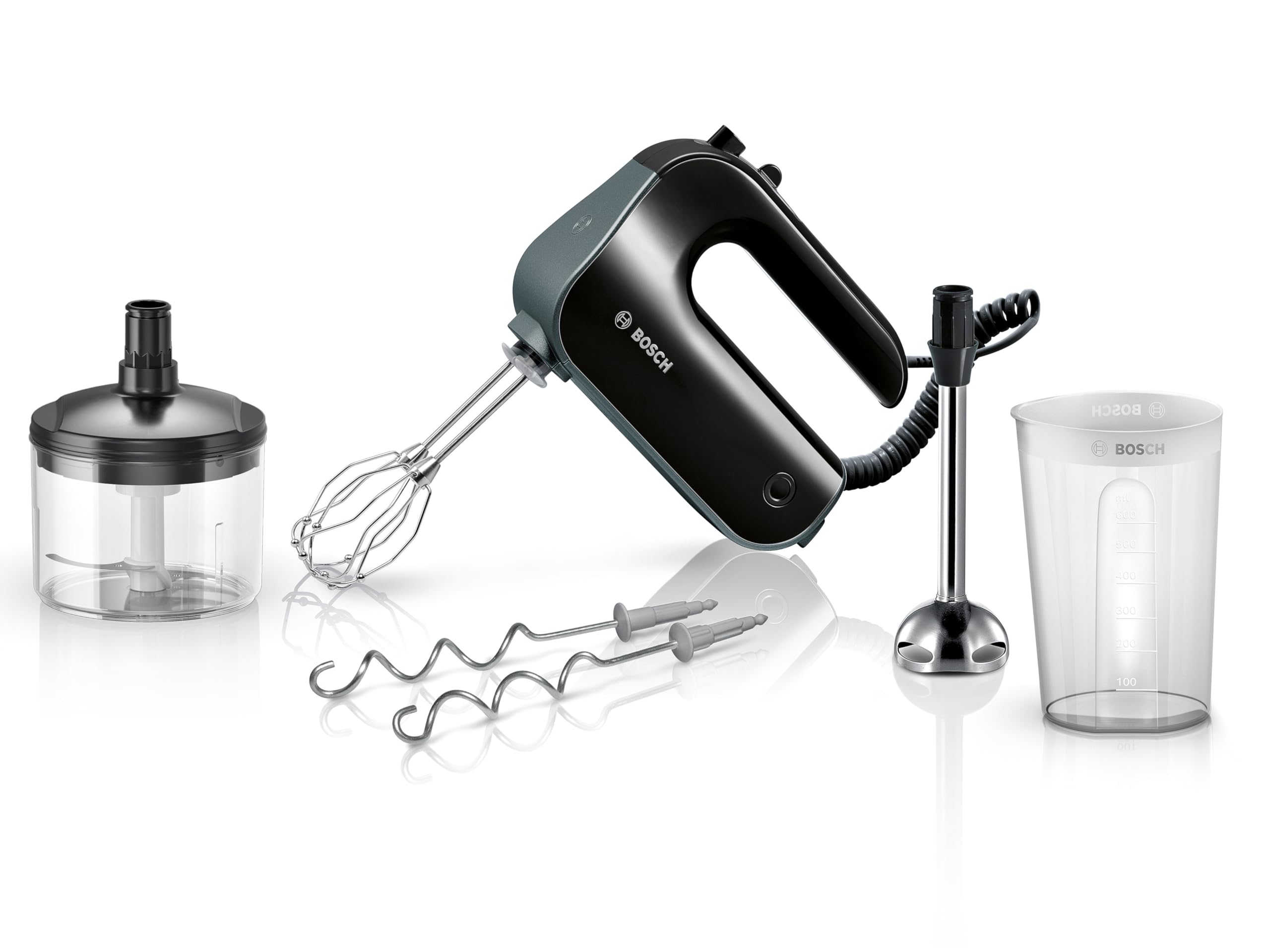 Bosch MFQ4980B - Rokas miksers Home Professional Styline ar 850 W un universālo smalcinātāju