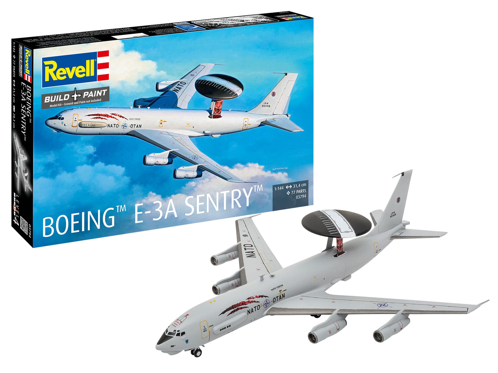 Revell Boeing E-3A Sentry - Militārā lidmašīna modelis mērogā 1:144