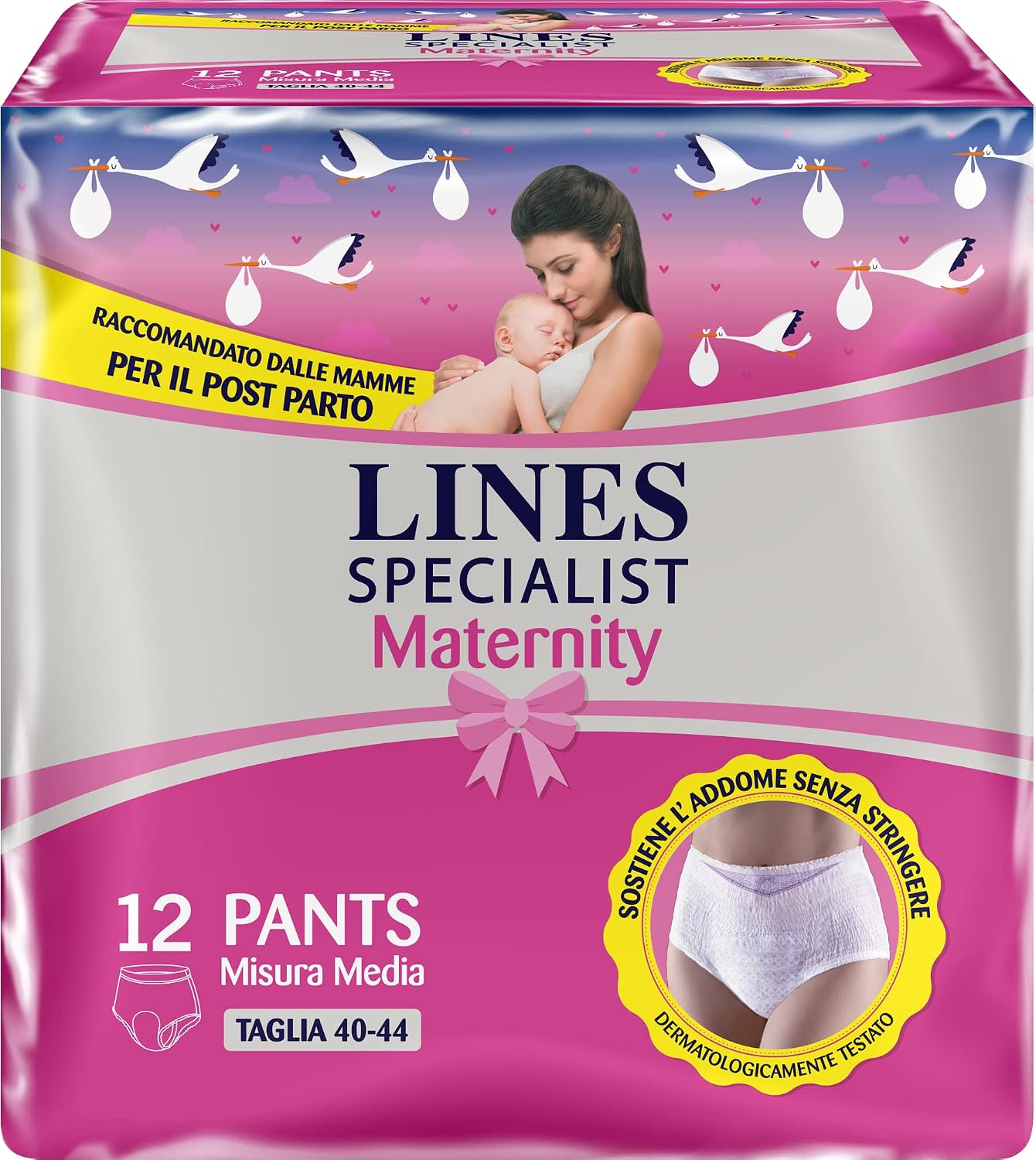 Lines Specialist 83739126 - pēcdzemdību inkontinences apakšveļa sievietēm, izmērs M, 12 gab.