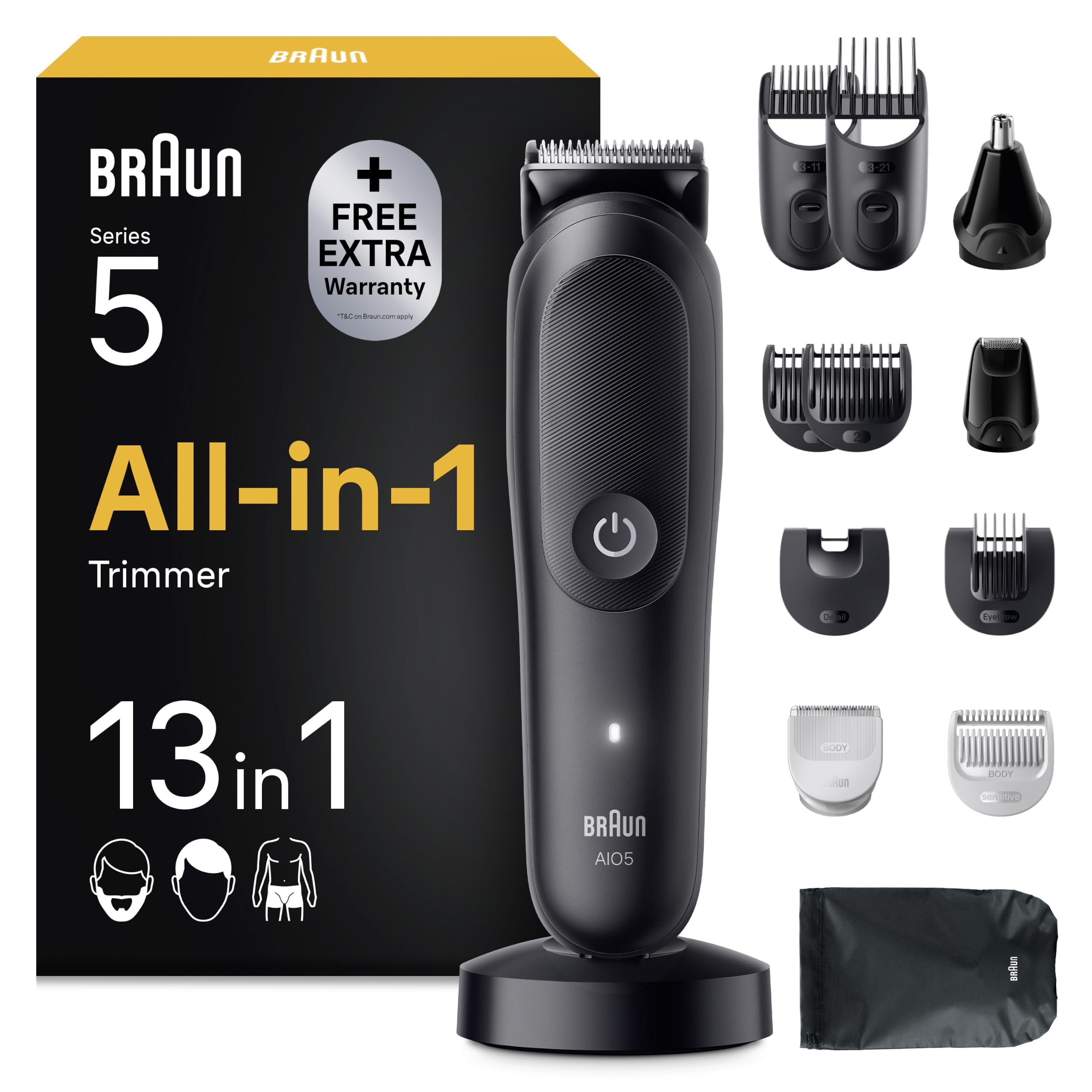 Braun AIO5565 - trimeris sejai, matiem un ķermenim, 13in1