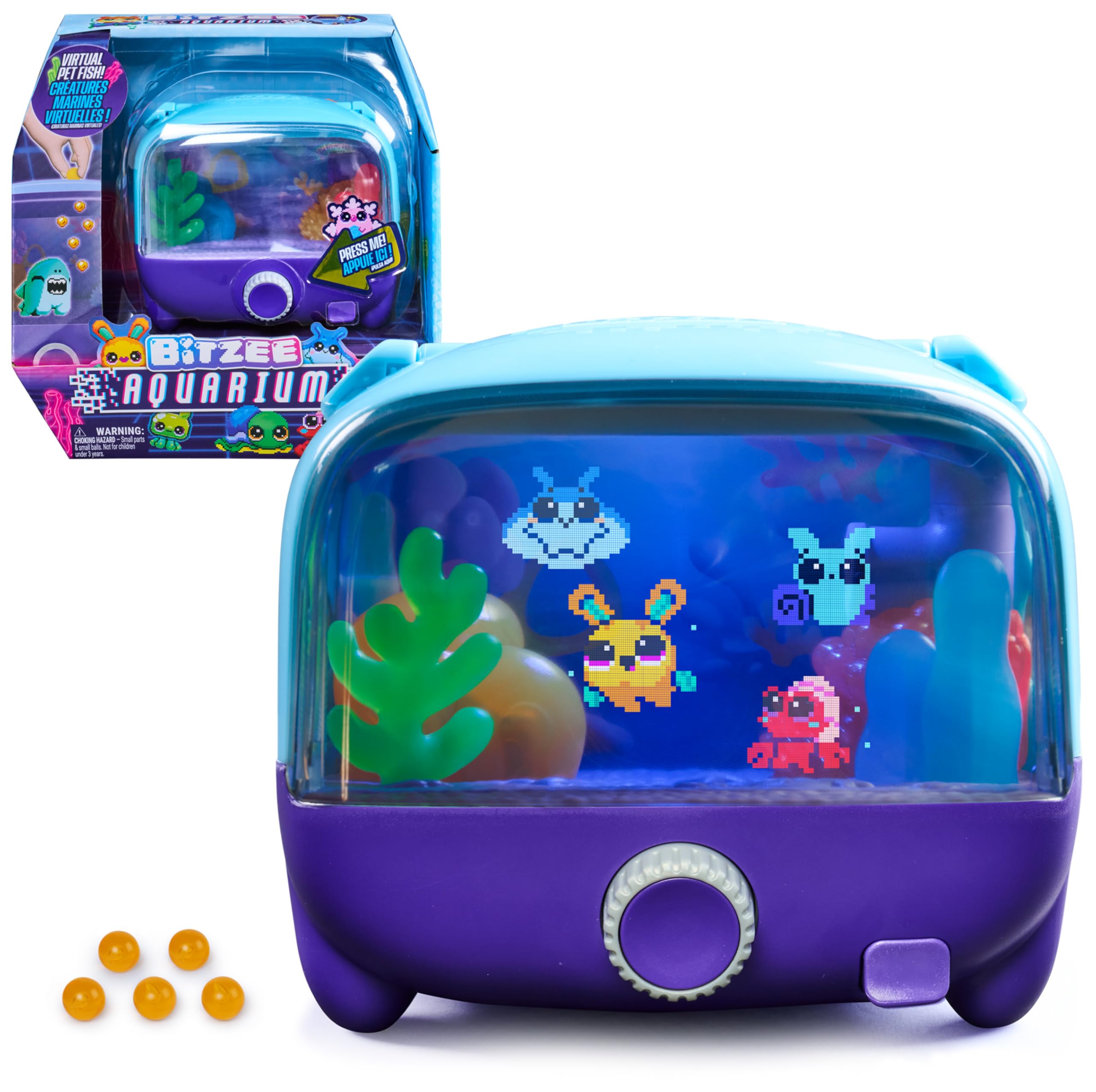 Bitzee Aquarium  6075549 - Interaktīvā digitālā mājdzīvnieka rotaļlieta bērniem no 5 gadiem